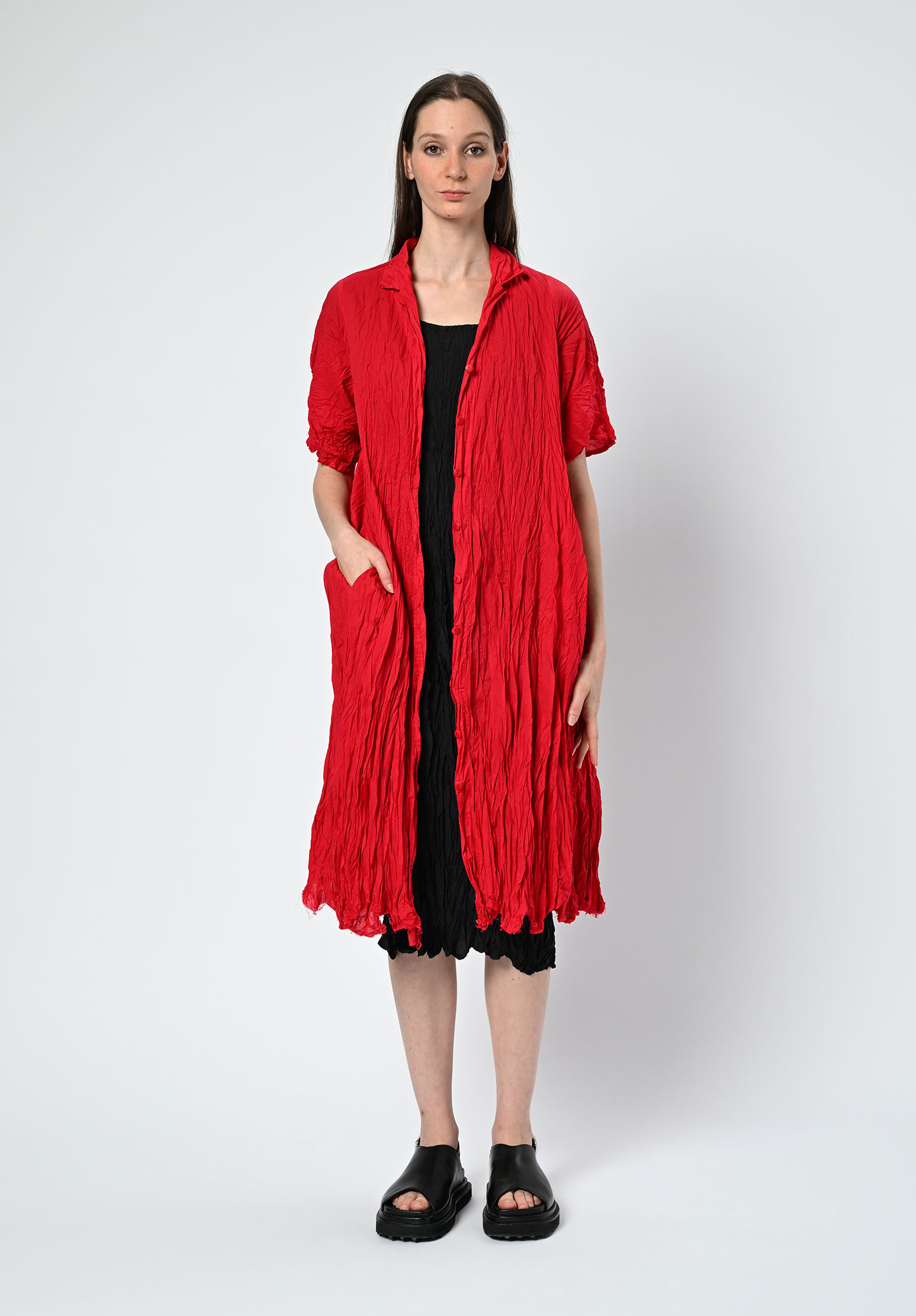 PRIVATSACHEN - KLEIDERHEIDIN SHIRT DRESS - PEPPER | RED PRIVATSACHEN - KLEIDERHEIDIN SHIRT DRESS - PEPPER | RED
