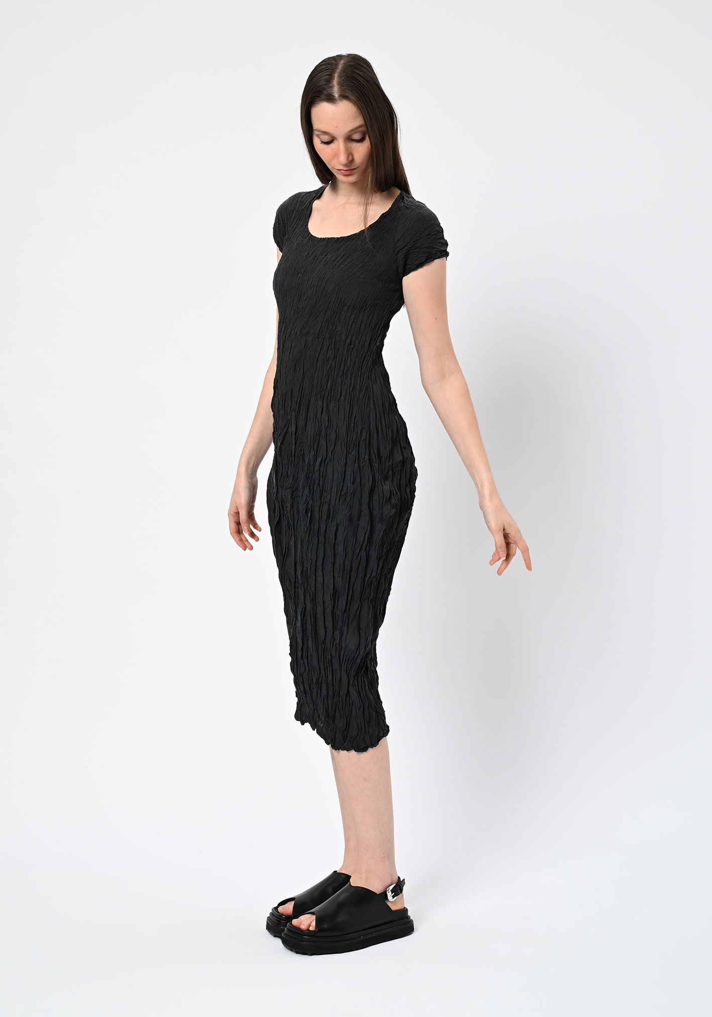 PRIVATSACHEN - MYRTESPIEL TULIP DRESS - KAVIAR | BLACK