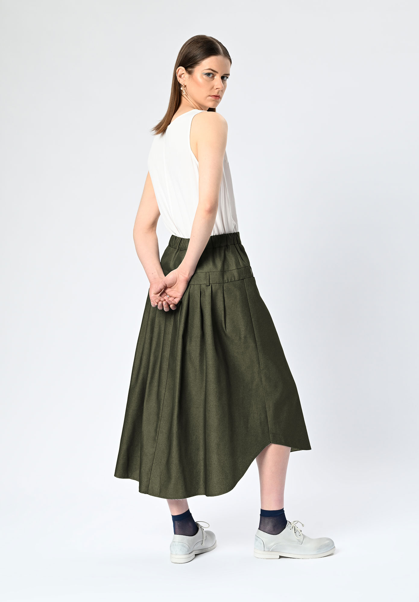 MM SÖHN - DOWNTOWN SKIRT - KHAKI MM SÖHN - DOWNTOWN SKIRT - KHAKI