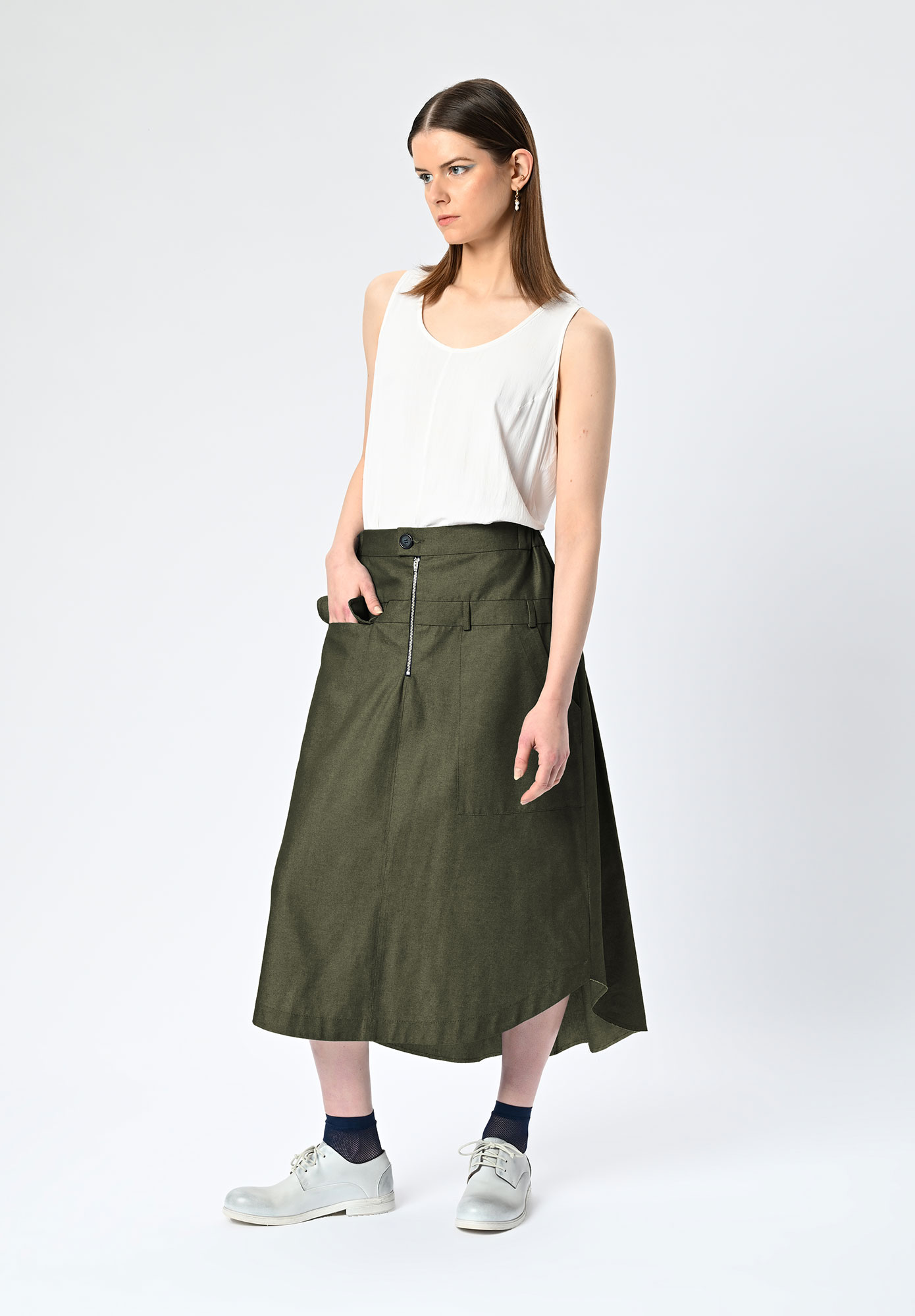 MM SÖHN - DOWNTOWN SKIRT - KHAKI MM SÖHN - DOWNTOWN SKIRT - KHAKI