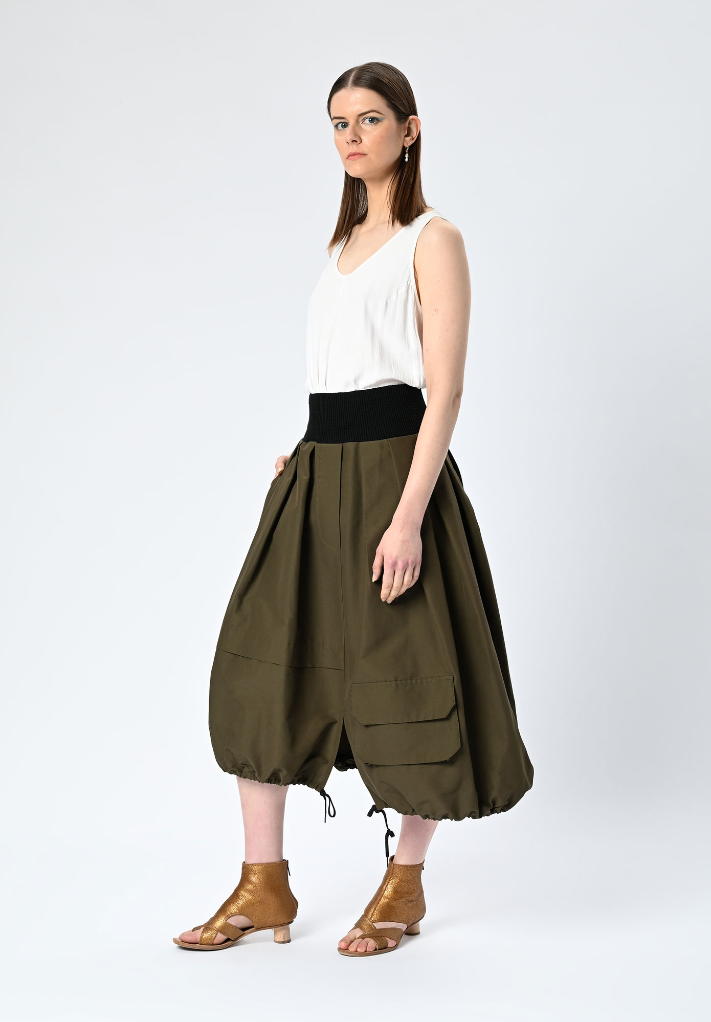 MM SÖHN - MILIEU SKIRT - KHAKI