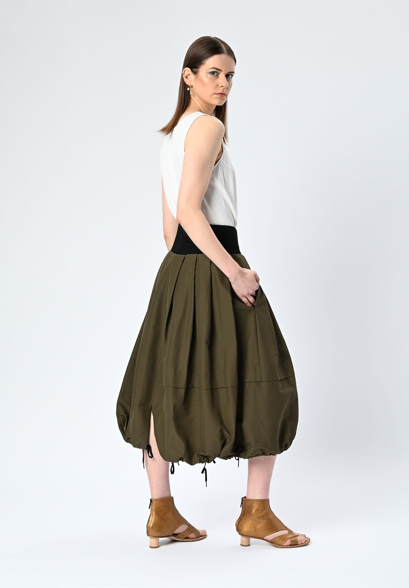 MM SÖHN - MILIEU SKIRT - KHAKI