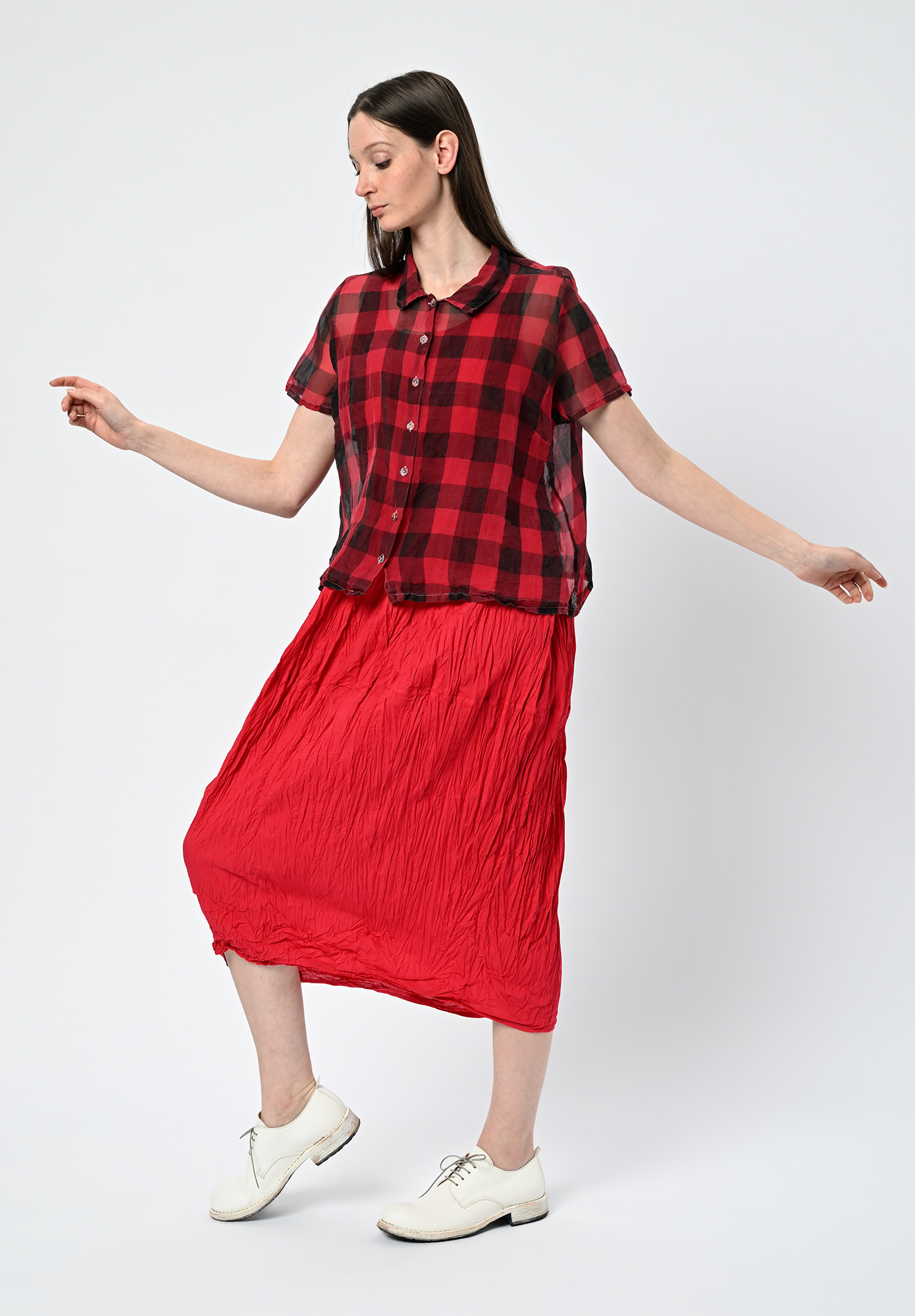 PRIVATSACHEN - THAIMING SHORT SLEEVE SHIRT - PEPPER | RED