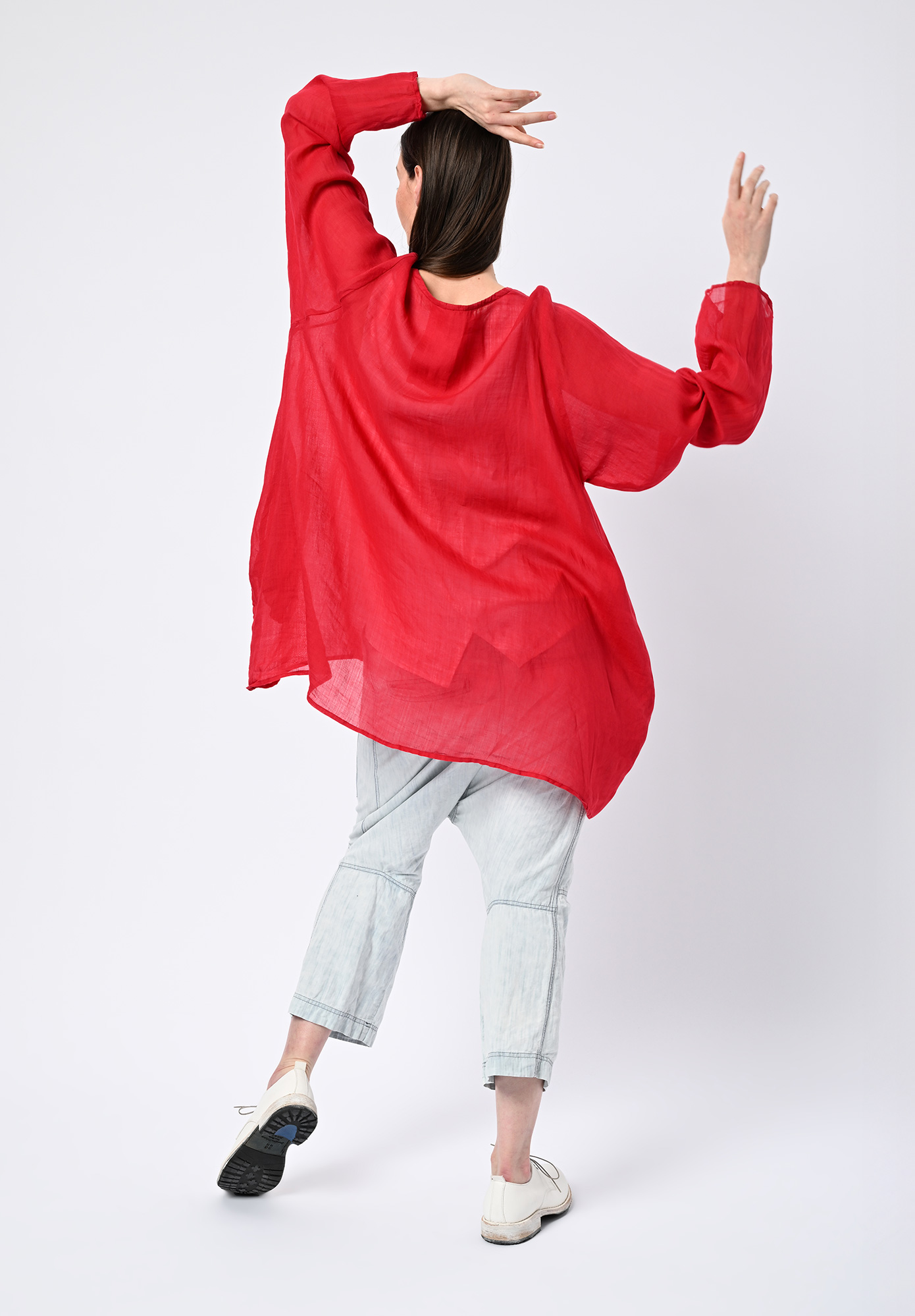 PRIVATSACHEN - WIRTSCHECK RELAXED TUNIC - PEPPER | RED PRIVATSACHEN - WIRTSCHECK RELAXED TUNIC - PEPPER | RED