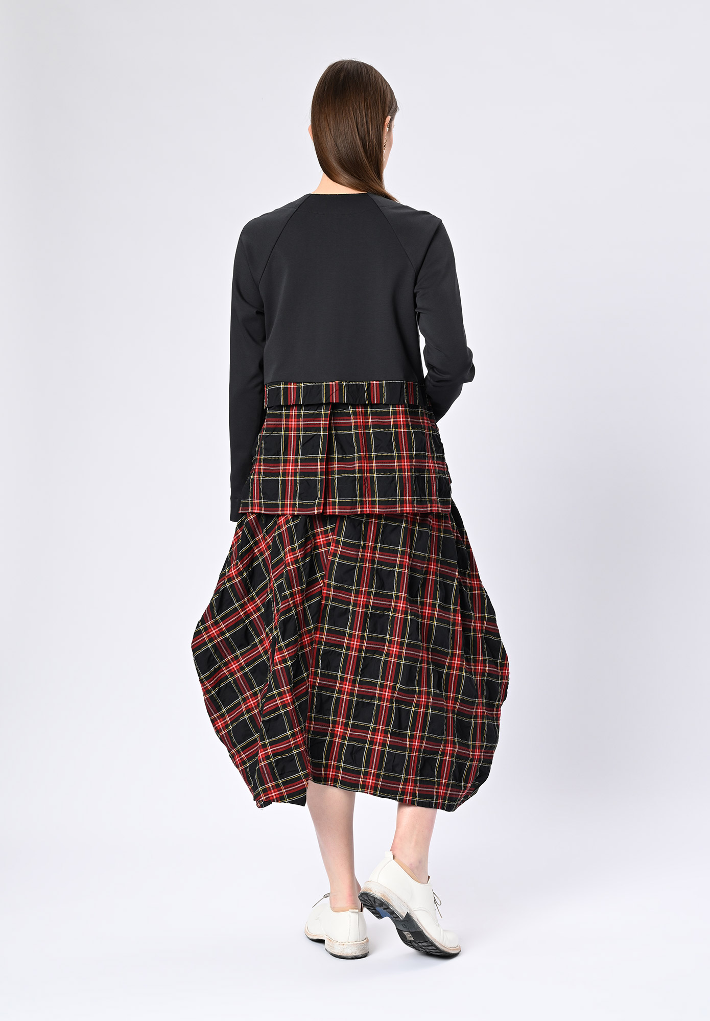 MM SÖHN - SURFACE ZIP UP JACKET - BLACK | RED CHECK MULTI