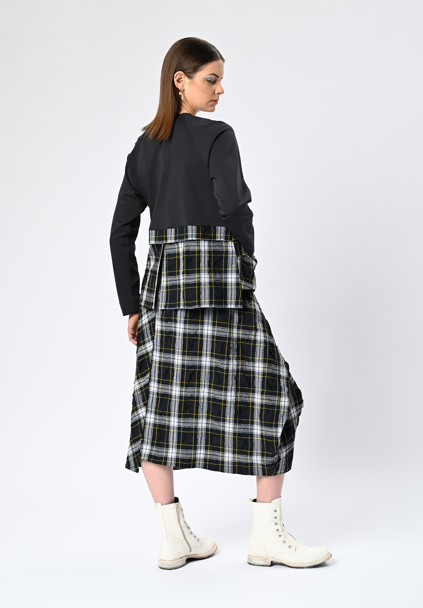 MM SÖHN - SURFACE ZIP UP JACKET - INK | INK CHECK MULTI MM SÖHN - SURFACE ZIP UP JACKET - INK | INK CHECK MULTI