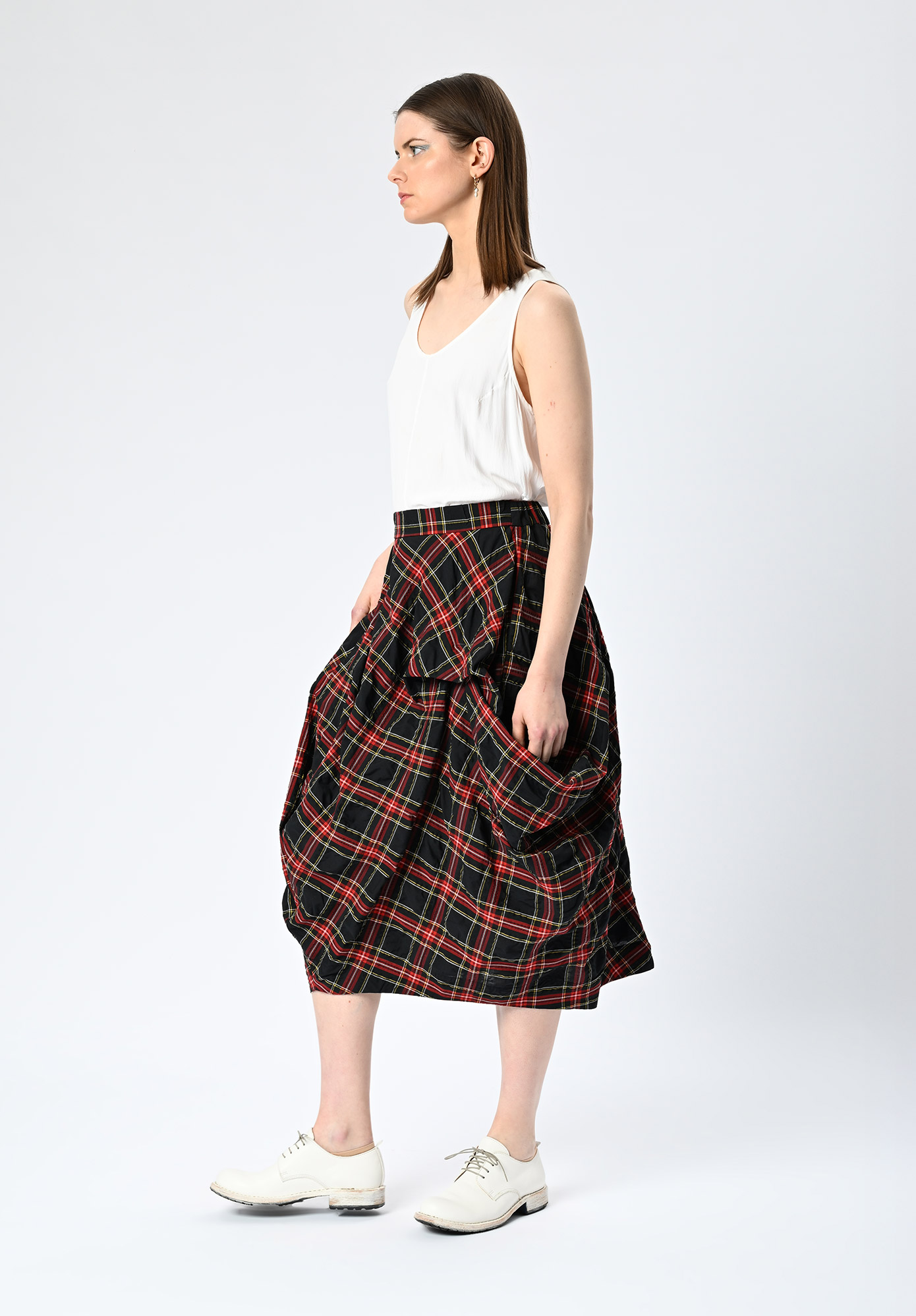 MM SÖHN - STREETSCAPE SKIRT - RED CHECK MULTI MM SÖHN - STREETSCAPE SKIRT - RED CHECK MULTI