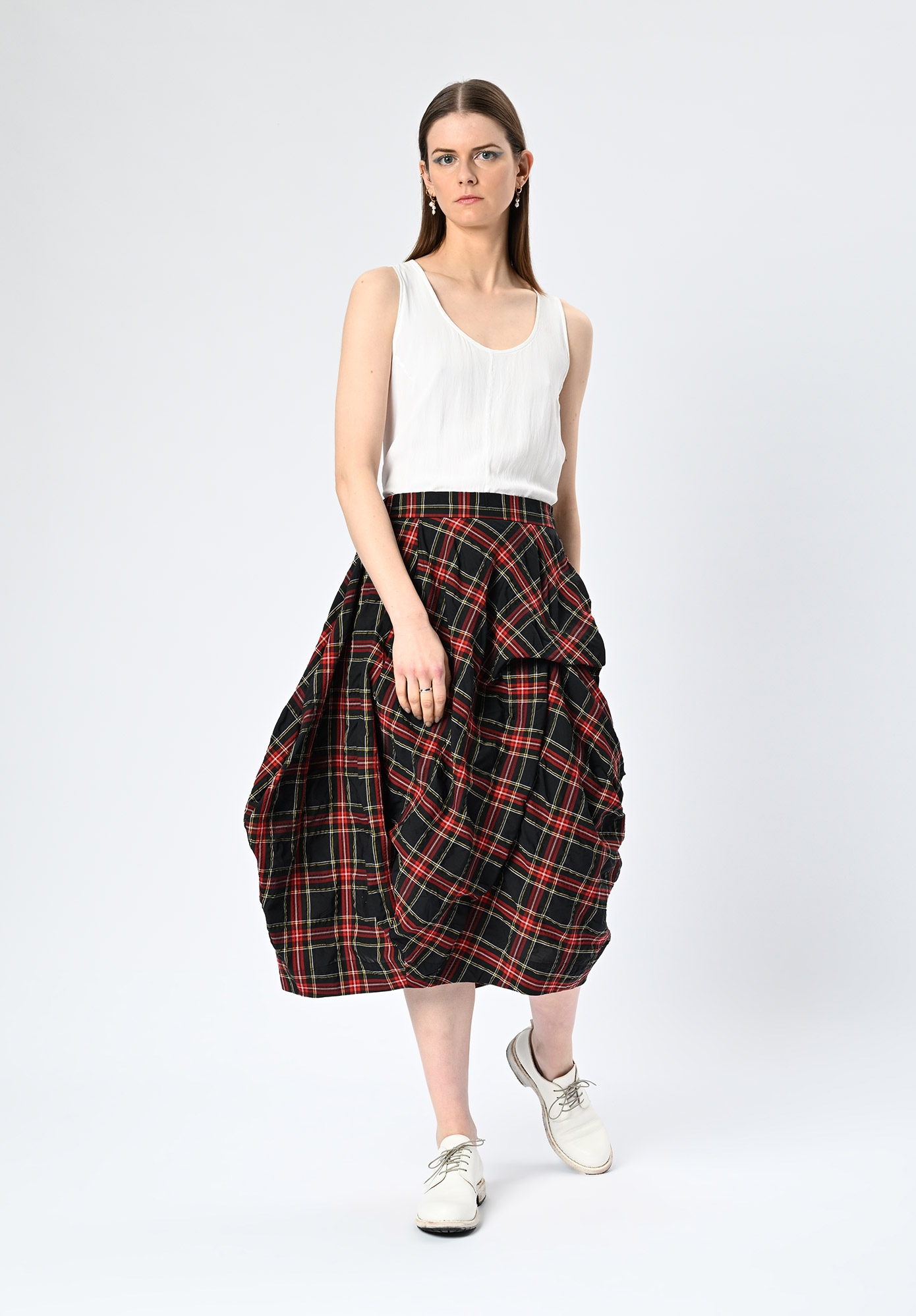 MM SÖHN - STREETSCAPE SKIRT - RED CHECK MULTI MM SÖHN - STREETSCAPE SKIRT - RED CHECK MULTI