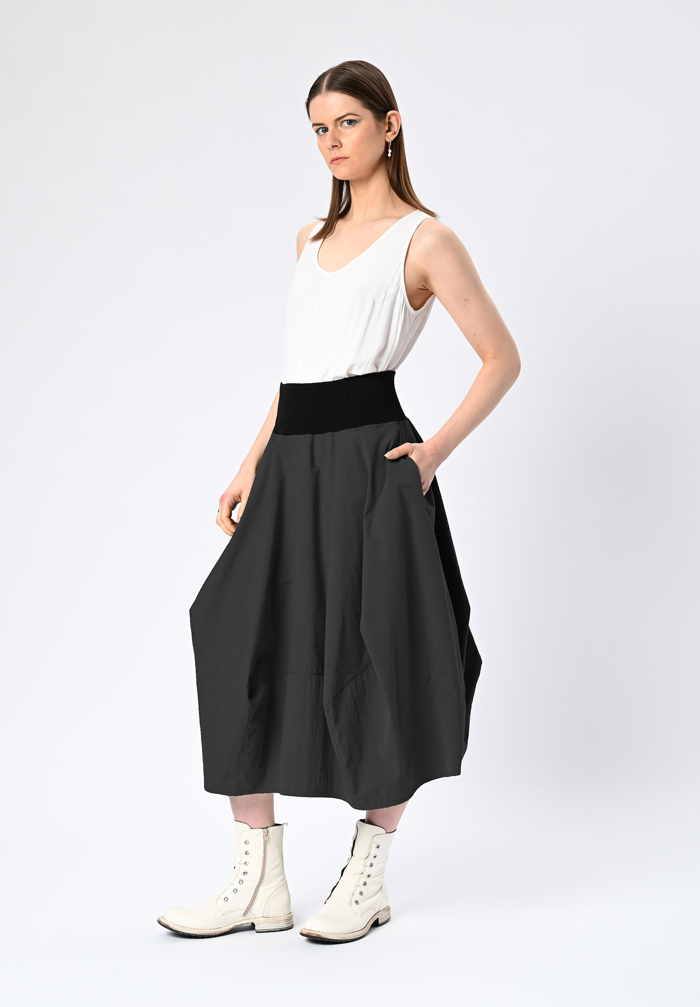 MM SÖHN - METROPOLIS SKIRT - BLACK MM SÖHN - METROPOLIS SKIRT - BLACK