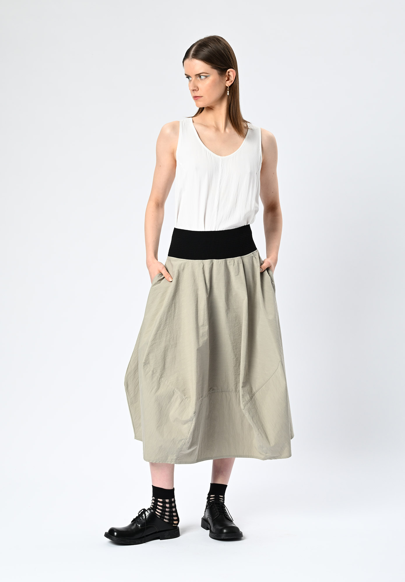 MM SÖHN - METROPOLIS SKIRT - OYSTER