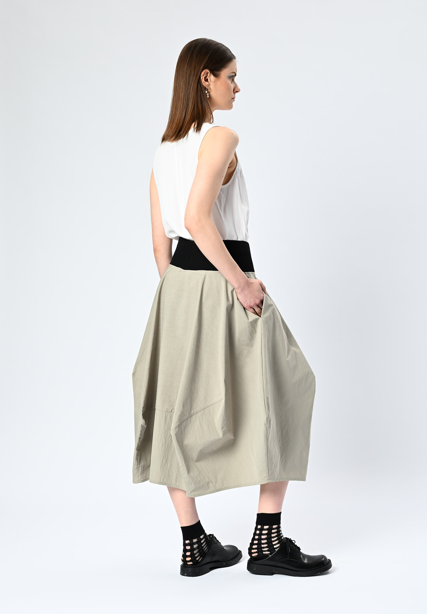 MM SÖHN - METROPOLIS SKIRT - OYSTER MM SÖHN - METROPOLIS SKIRT - OYSTER