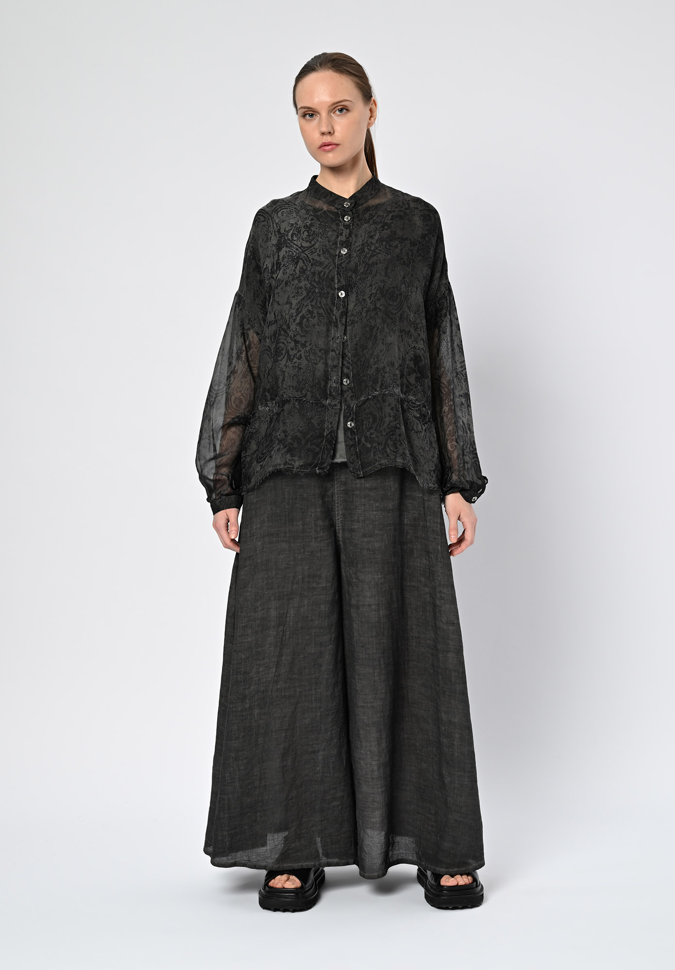 SANCTAMUERTE - SHIRT | JACKET - ANTHRACITE PRINT