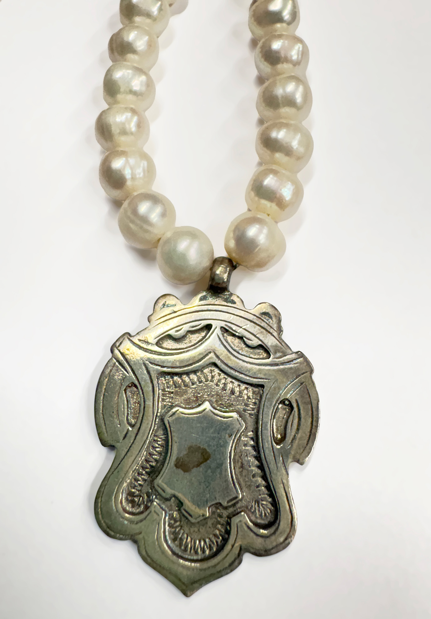 FLEW DESIGNS - TRIO NECKLACE - SILVER | WHITE