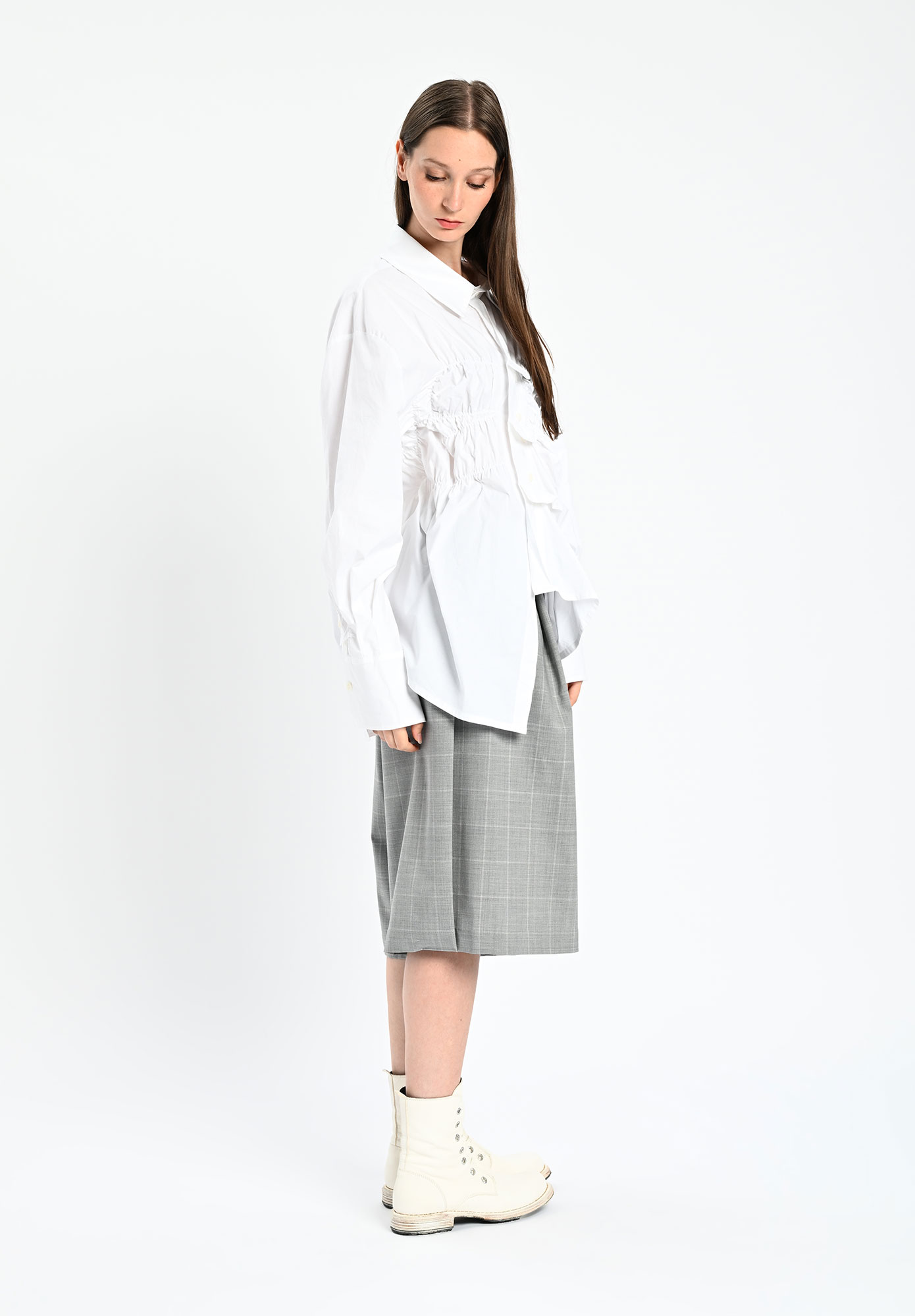 LA VACA LOCA - FECHA BERMUDA SHORTS - GREY CHECK