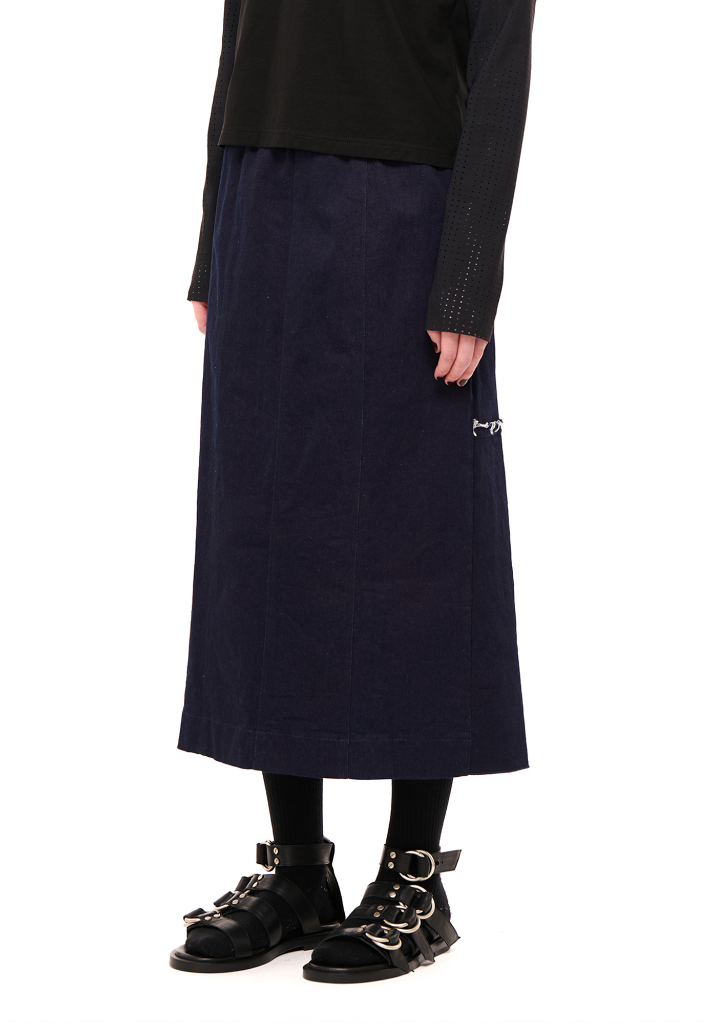 NOM*d - TURNTABLE SKIRT - INDIGO