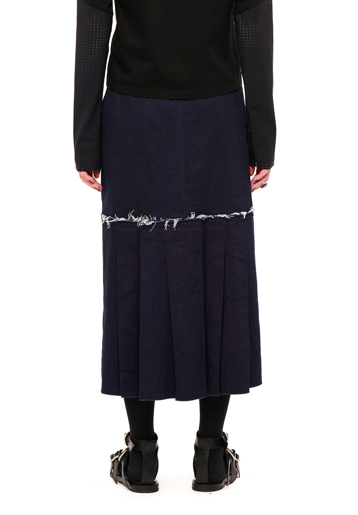 NOM*d - TURNTABLE SKIRT - INDIGO