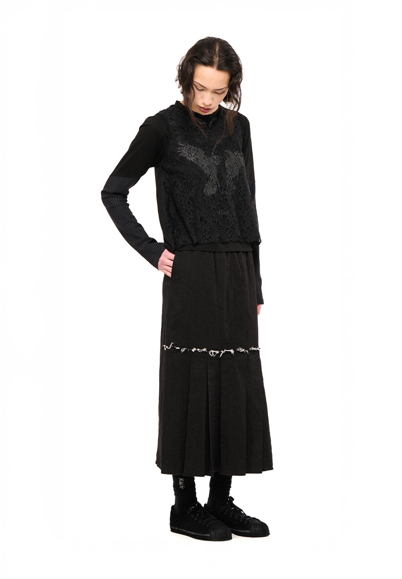 NOM*d - TURNTABLE SKIRT - BLACK