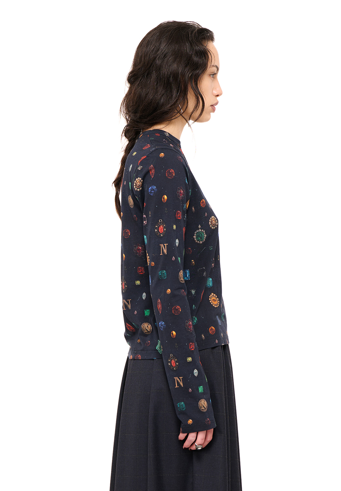 NOM*d - PLAYTIME LONG SLEEVE - BEJEWELED PRINT