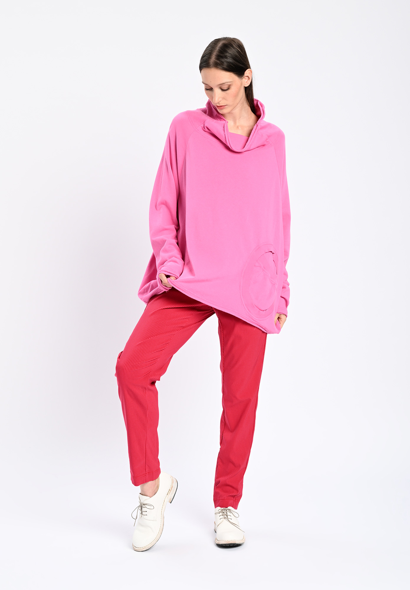 STUDIO RUNDHOLZ | BLACK LABEL - SLIM LEG PANT -ROSE CHECK