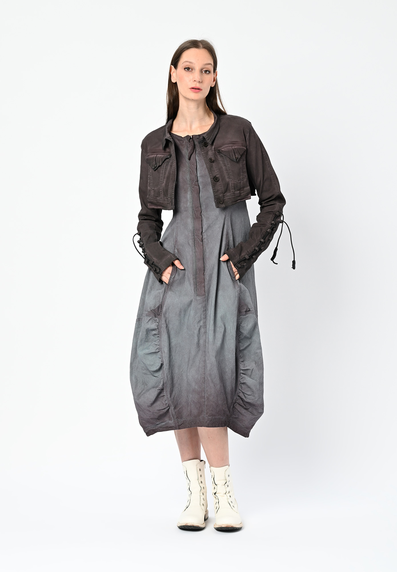 STUDIO RUNDHOLZ DIP - CROPPED JACKET - FLAMINGO LIGHT