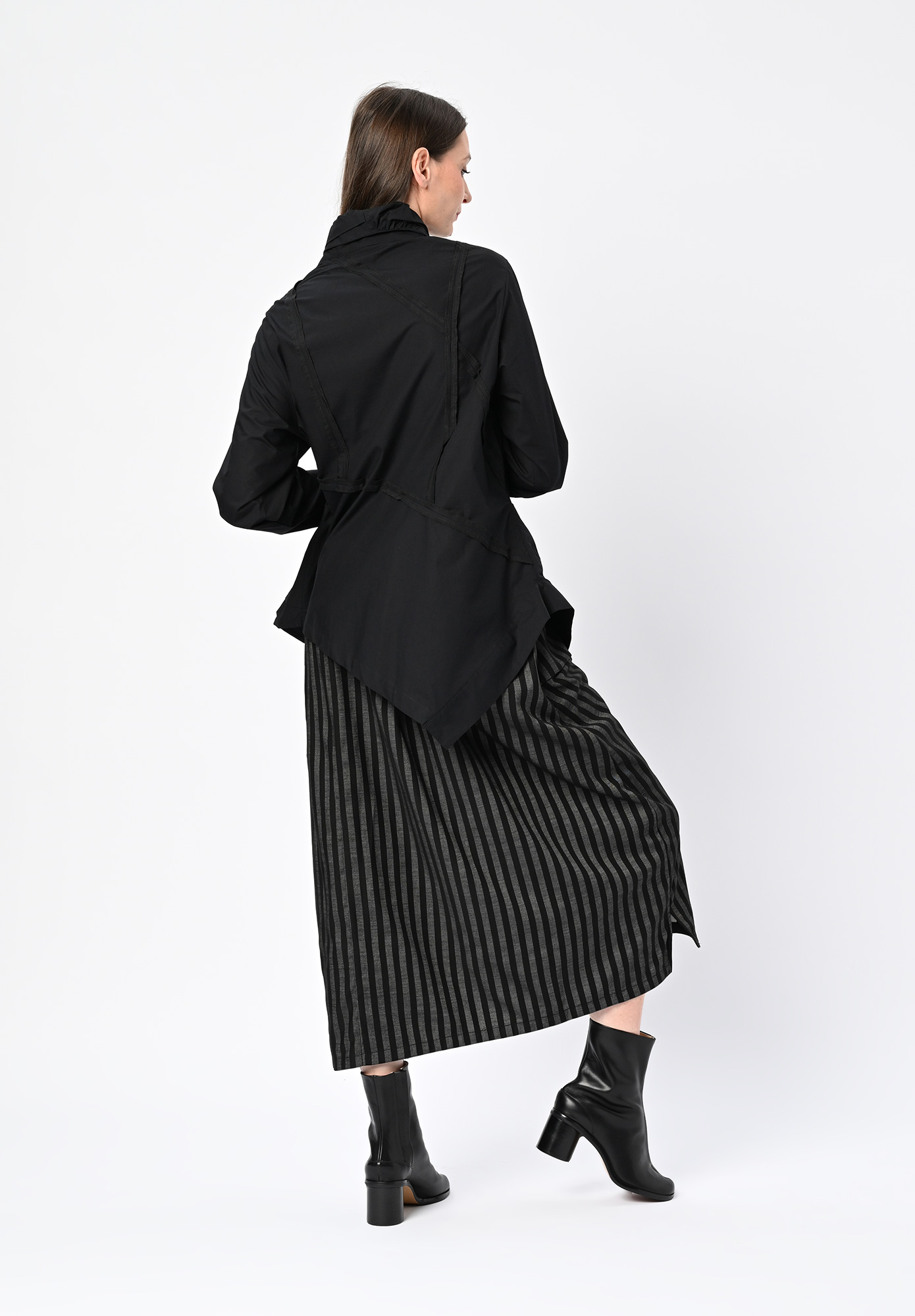 MOYURU - LUCENT ABSTRACT SHIRT - BLACK