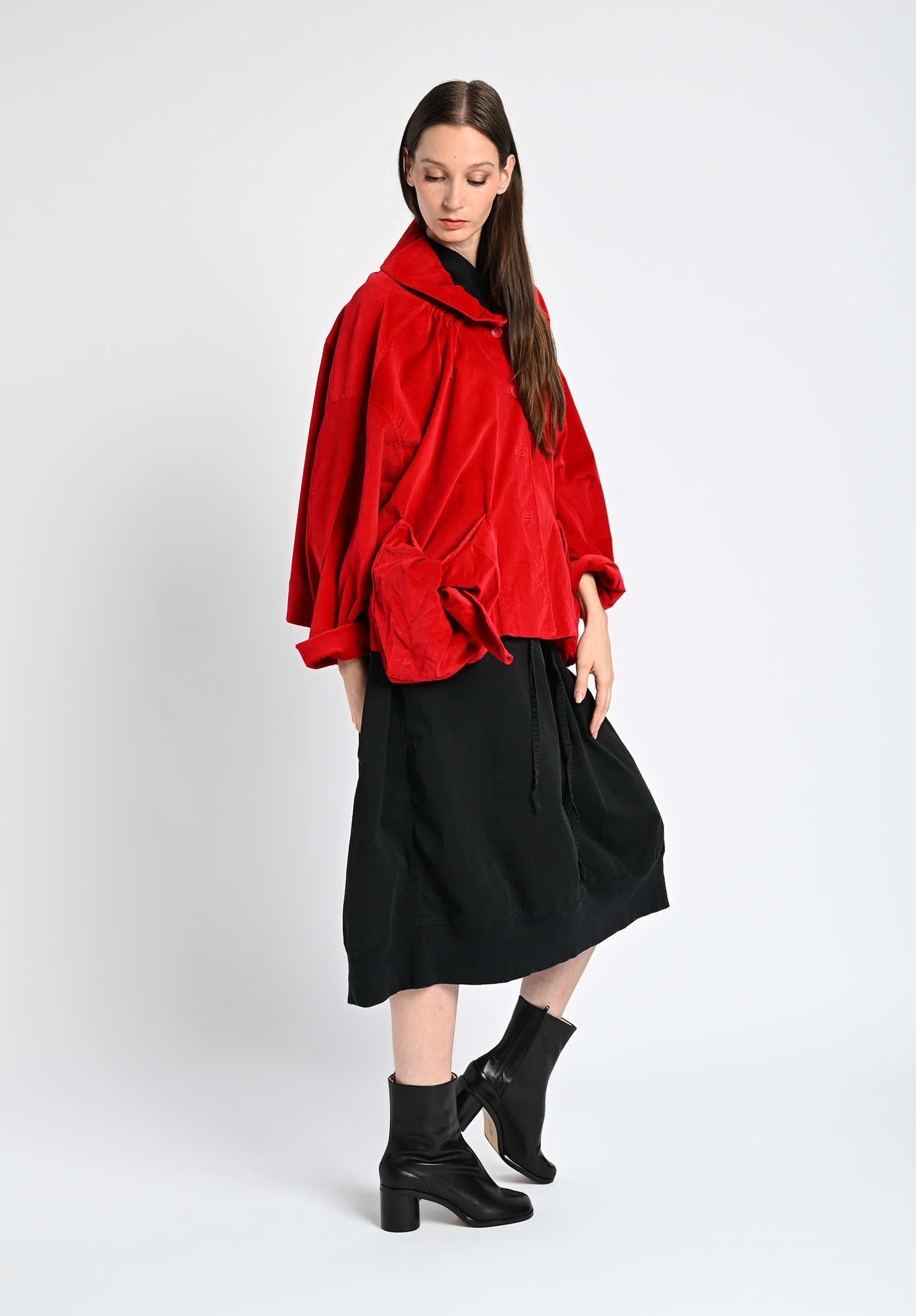 STUDIO RUNDHOLZ | BLACK LABEL - BOW POCKET SHORT JACKET - ROSE