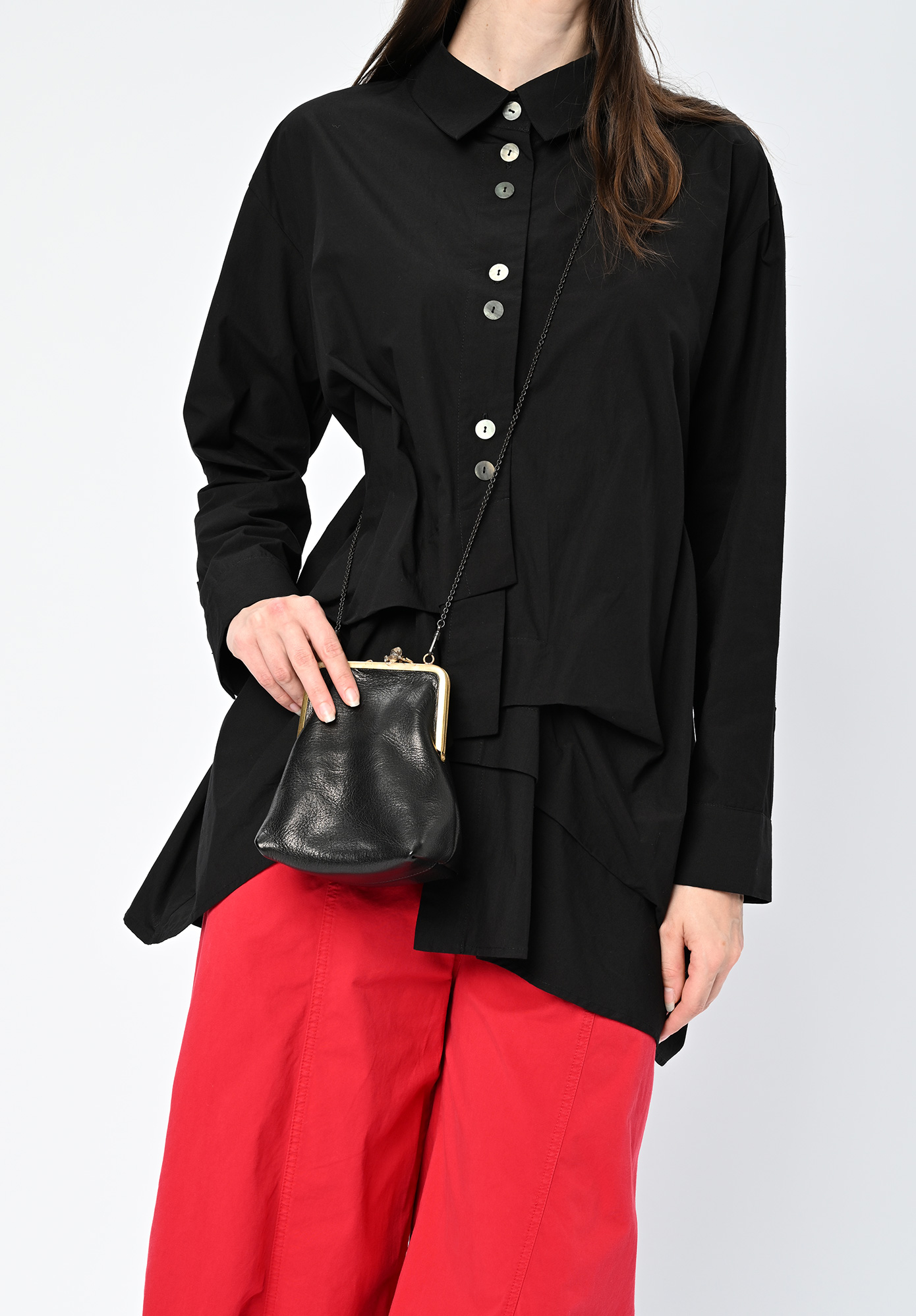 SIXCOUPDEFOUDRE - FRAME POUCH - DEER|BRASS - SUMI BLACK