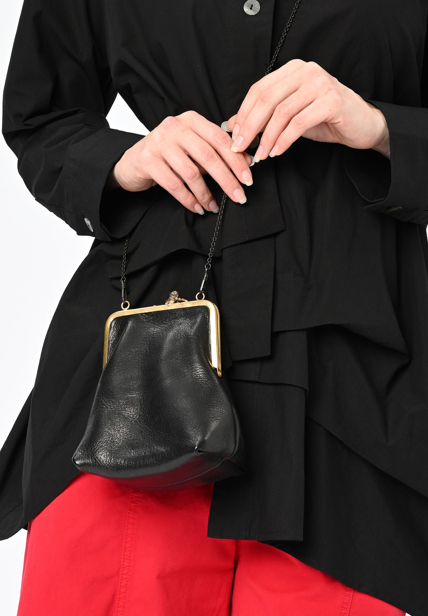 SIXCOUPDEFOUDRE - FRAME POUCH - DEER|BRASS - SUMI BLACK