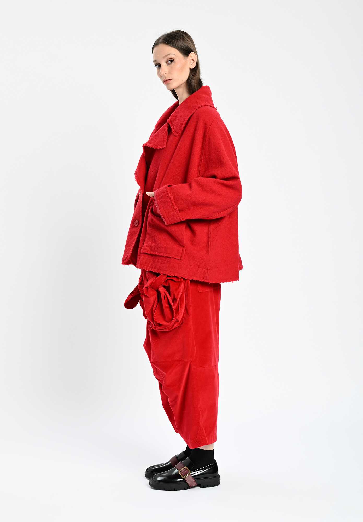 STUDIO RUNDHOLZ | BLACK LABEL - RAW SEAM RELAXED JACKET - ROSE