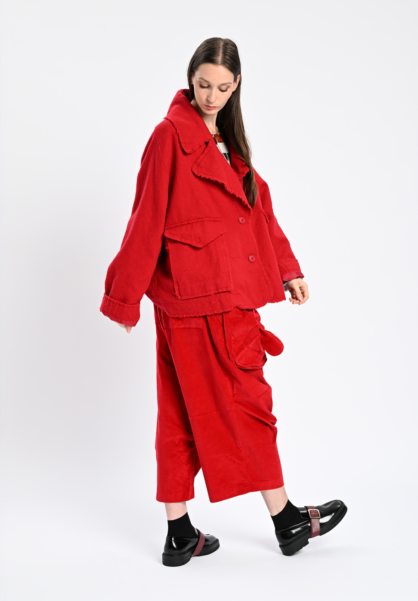 STUDIO RUNDHOLZ | BLACK LABEL - RAW SEAM RELAXED JACKET - ROSE