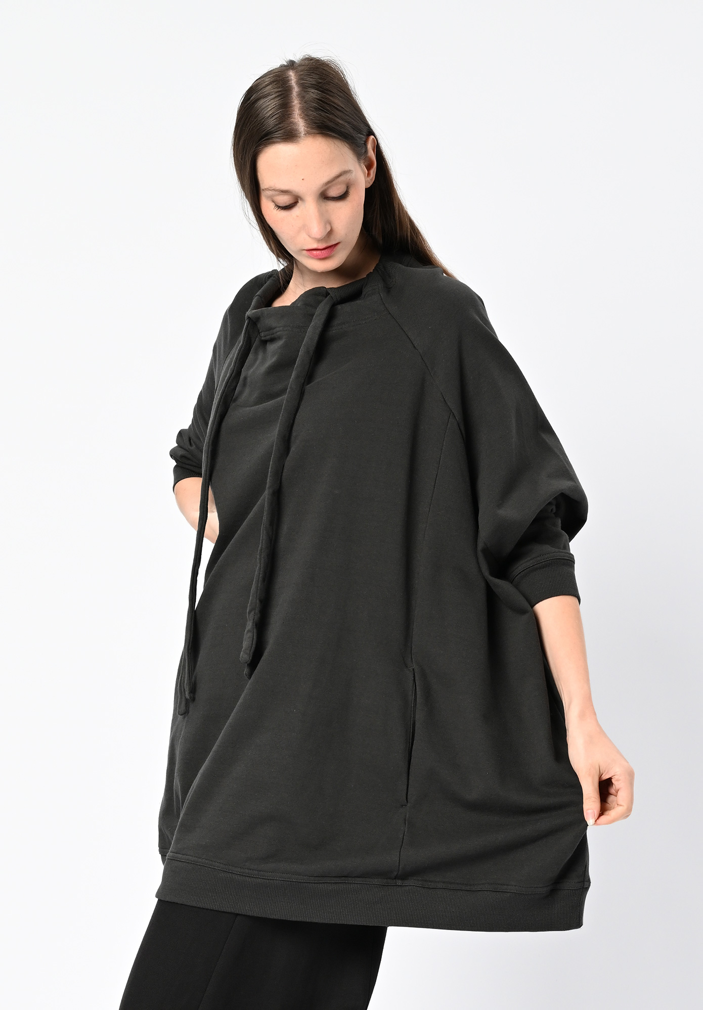 STUDIO RUNDHOLZ MAINLINE - FUNNEL NECK TUNIC - SWAMP