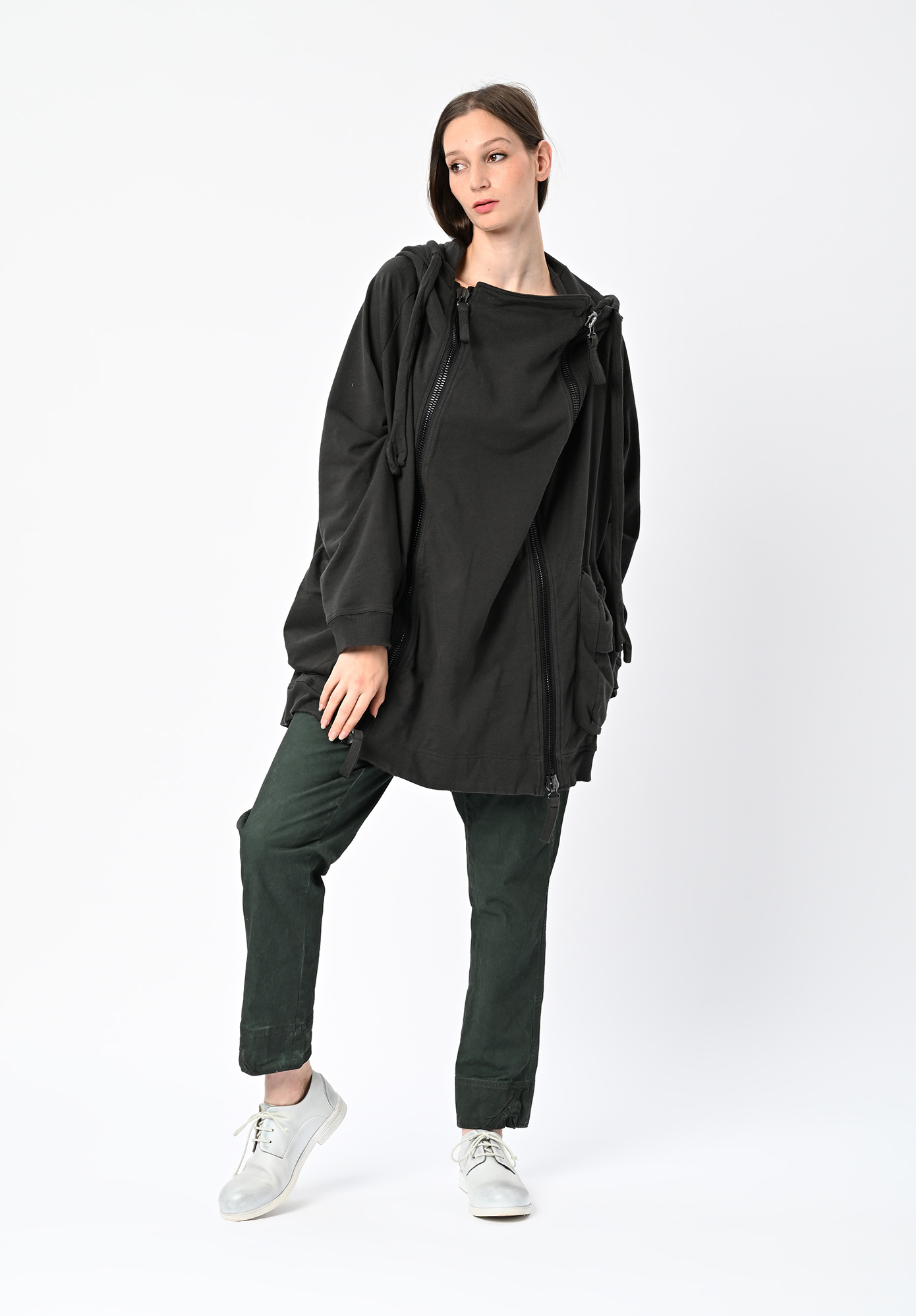 STUDIO RUNDHOLZ MAINLINE - DOUBLE ZIPPER COAT - SWAMP