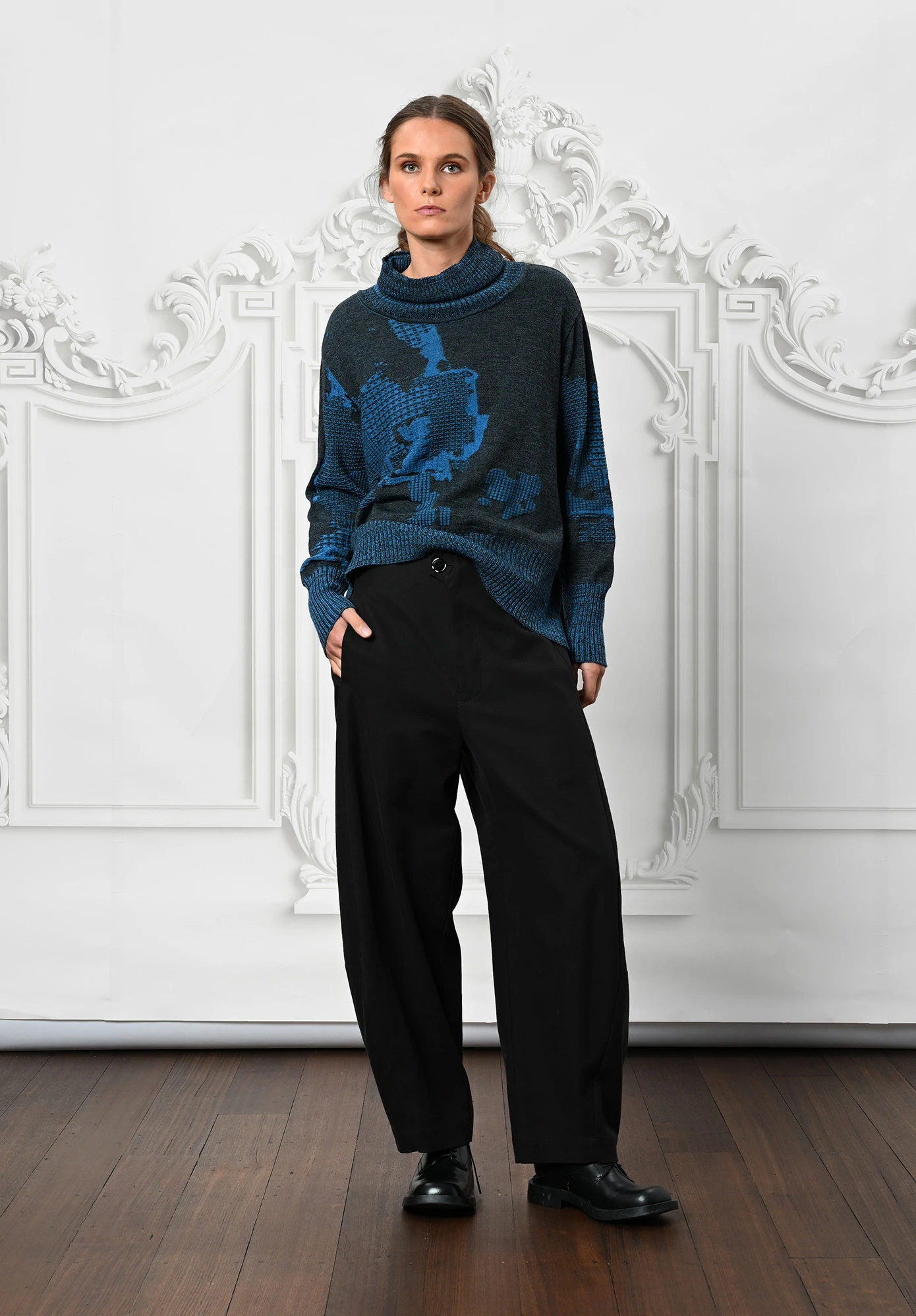 MM SÖHN  - PARADE CONTOUR PANT - BLACK