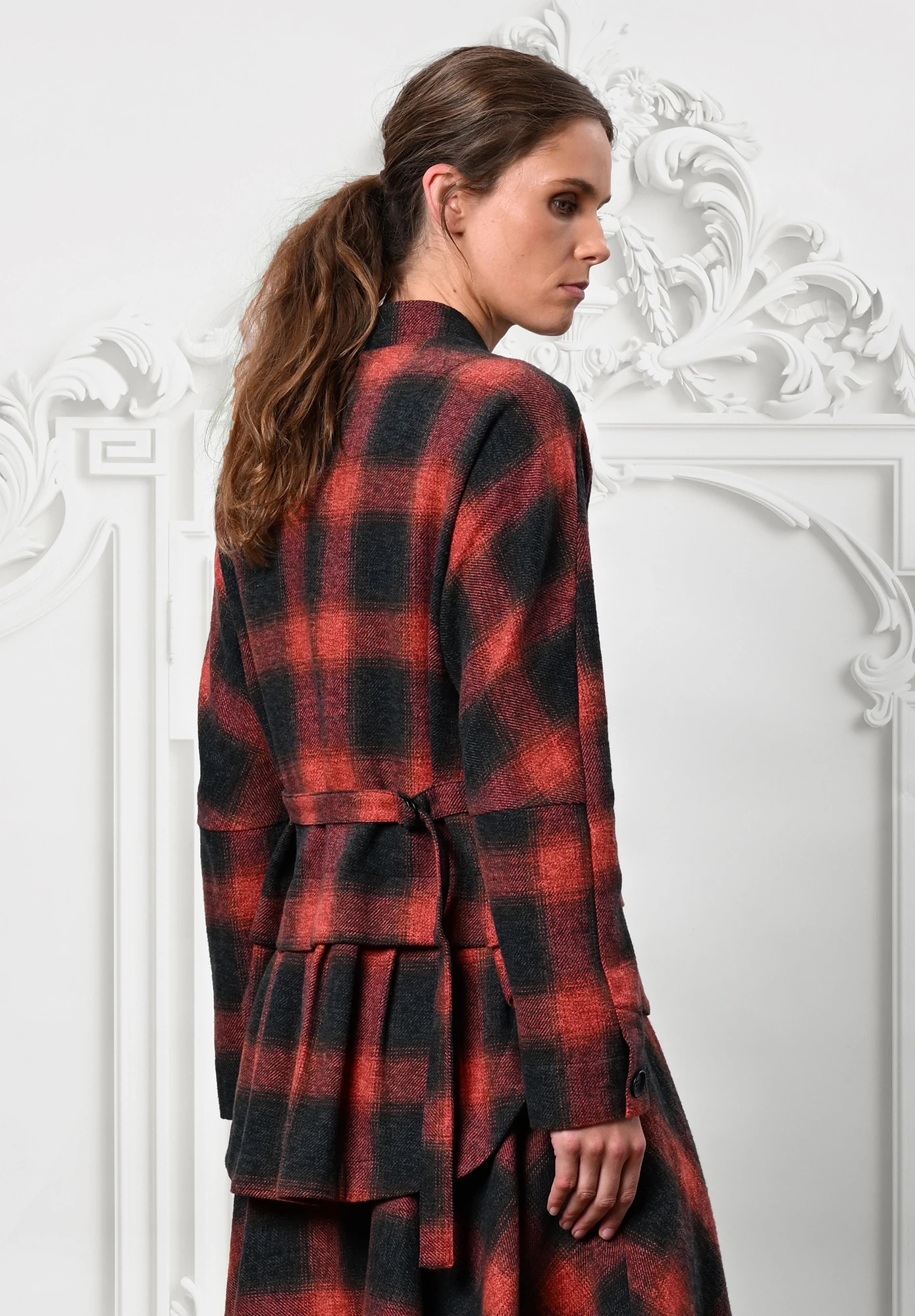 MM SÖHN - SHOW JUMP JACKET - RED PLAID MULTI