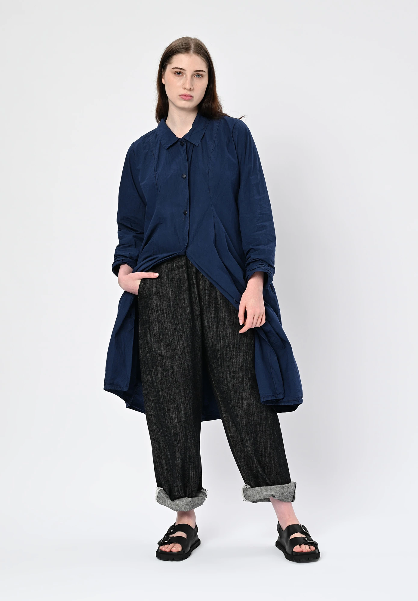 LA VACA LOCA - JUNTRO TROUSERS - BLUE BLACK JEAN