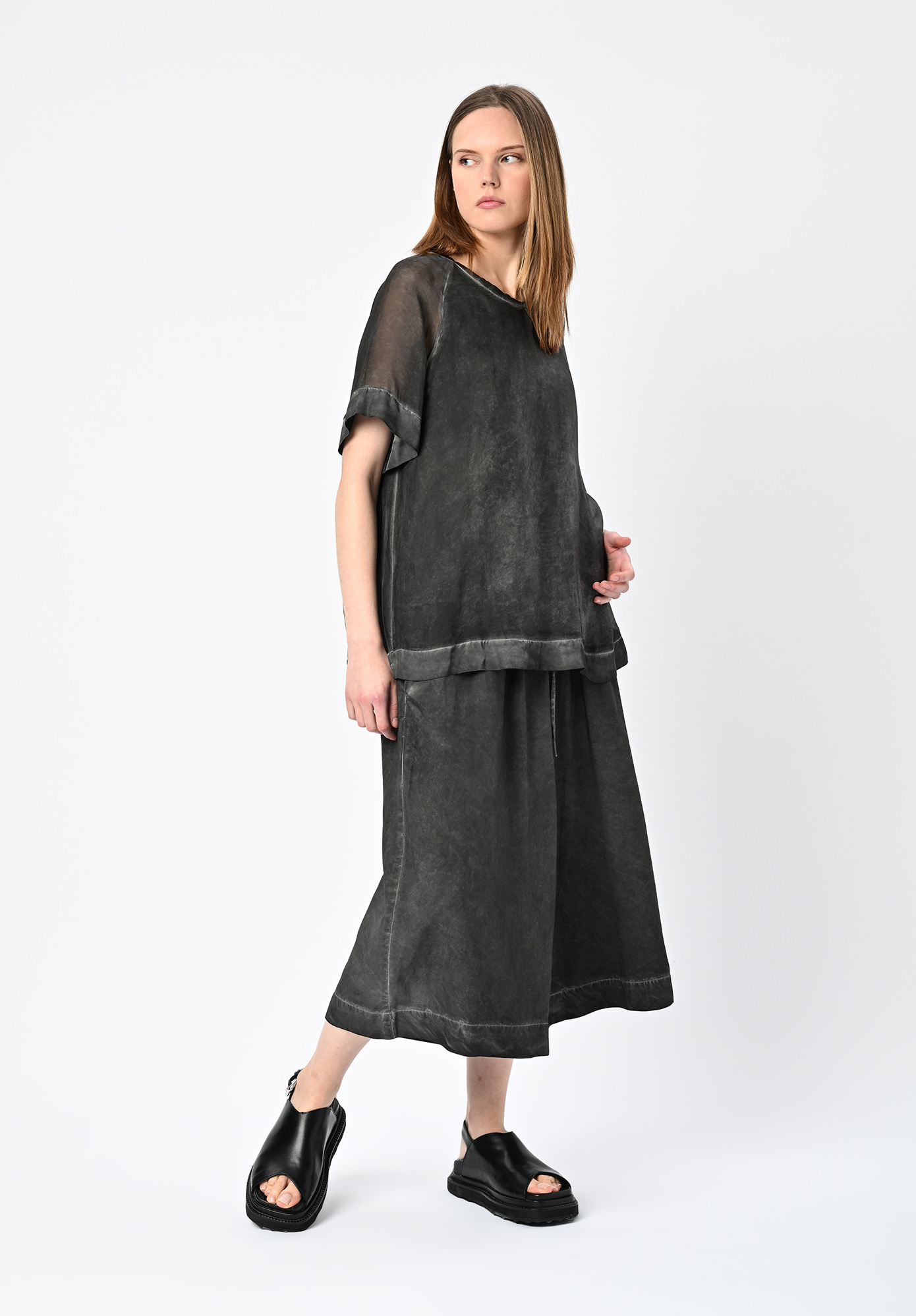 LA VACA LOCA - RHONDA BERMUDA SHORTS - COLD BLACK