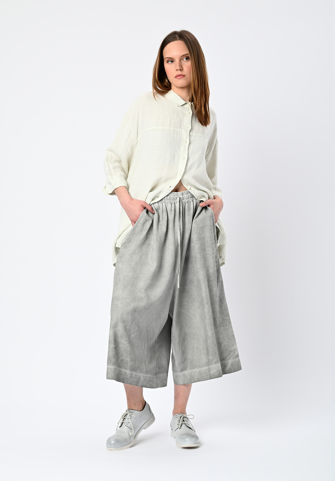 LA VACA LOCA - RHONDA BERMUDA SHORTS - ELEPHANT SKIN