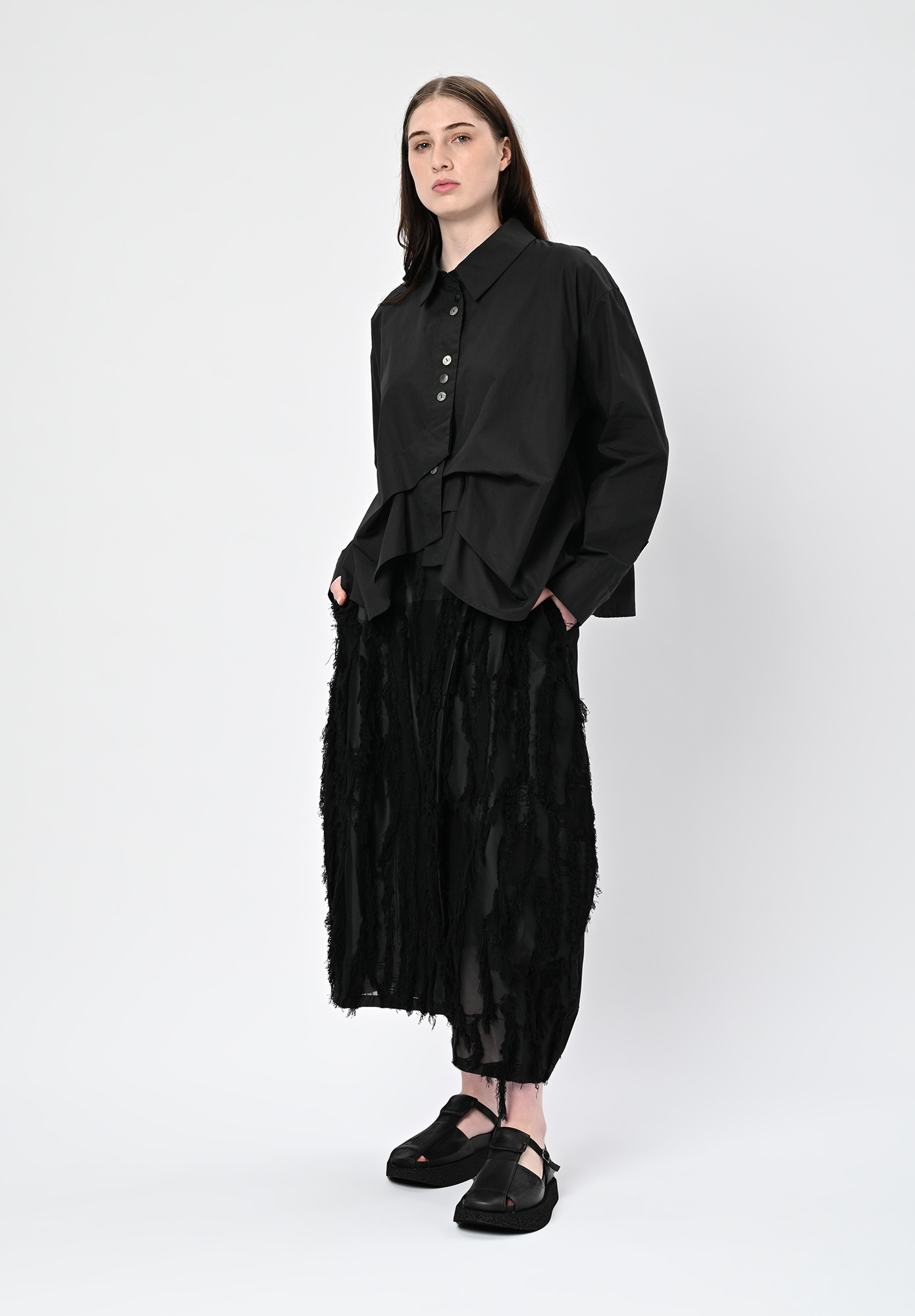 MOYURU - CASCADE SHIRT - BLACK