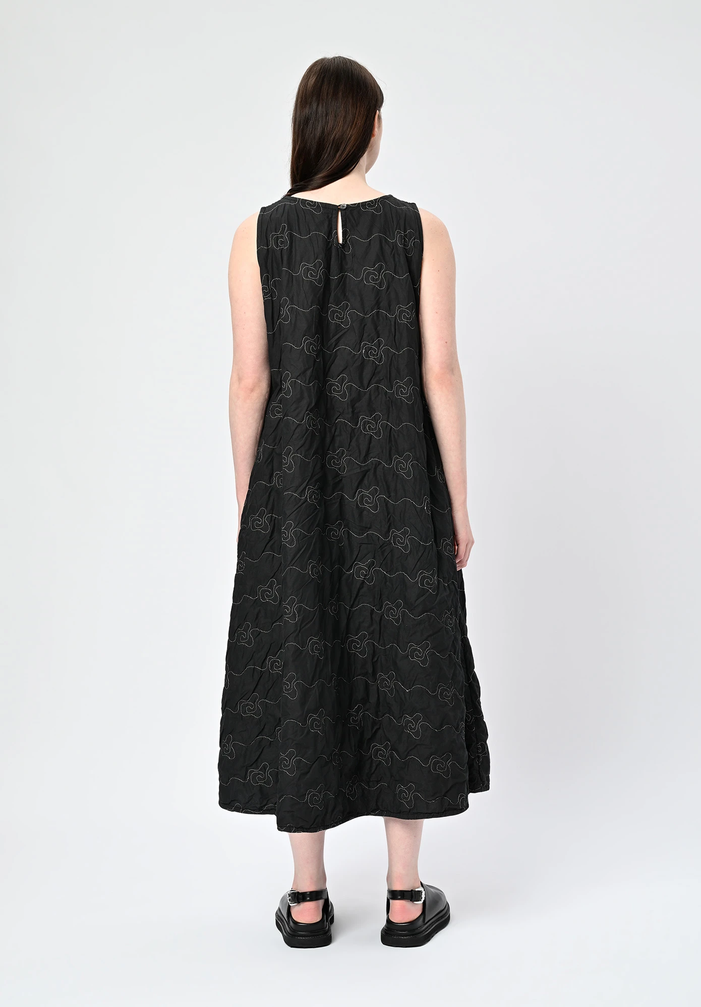PRIVATSACHEN - FASERDRESS LONG SLEEVELESS DRESS - KAVIAR | BLACK