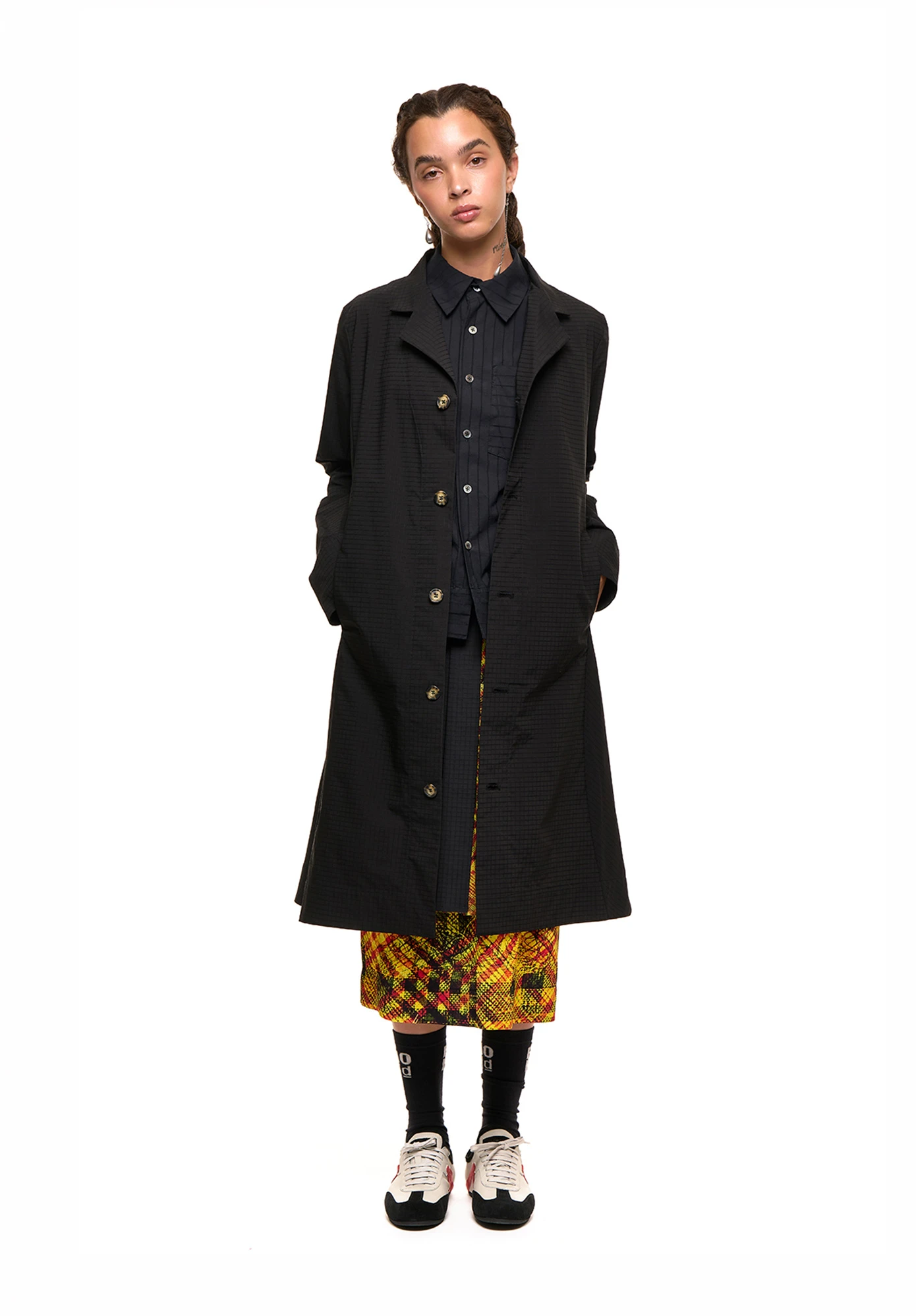 NOM*d - SWING COAT - BLACK