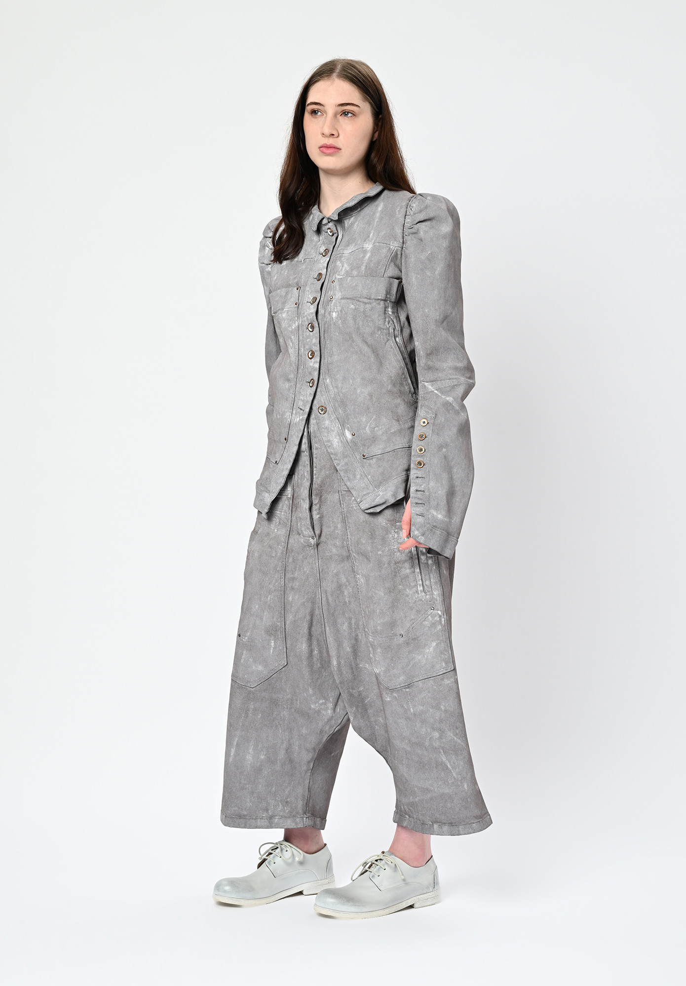 STUDIO RUNDHOLZ | DIP - JACKET | EXTENDED FRONT POCKETS - AMBER FOG