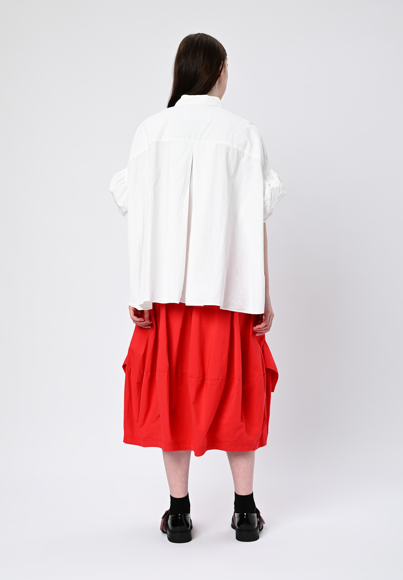 STUDIO RUNDHOLZ | MAINLINE - TULIP HEM SKIRT - KETCHUP STUDIO RUNDHOLZ | MAINLINE - TULIP HEM SKIRT - KETCHUP