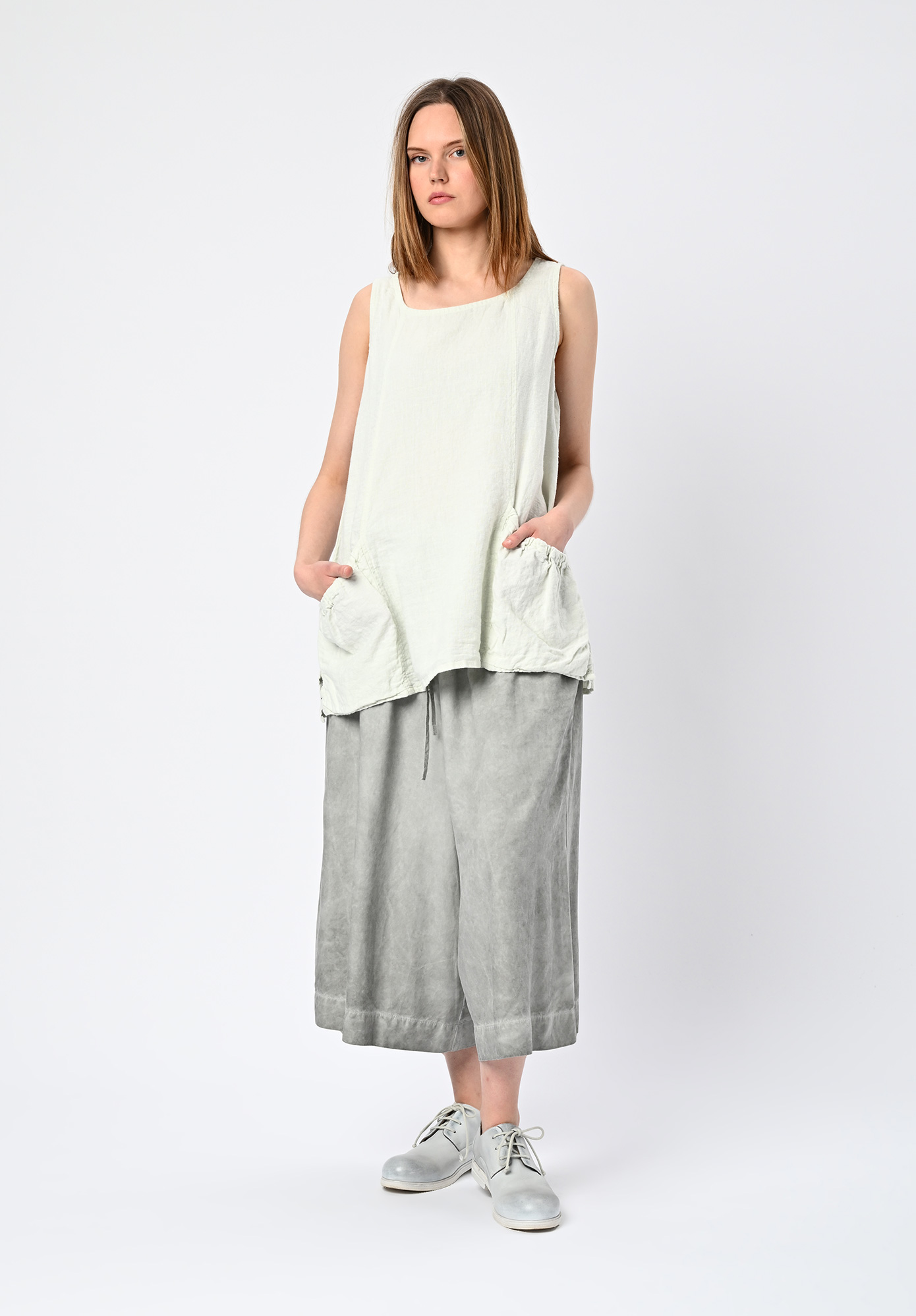 STUDIO RUNDHOLZ | BLACK LABEL - LINEN SHELL GATHERED POCKETS - SALINA