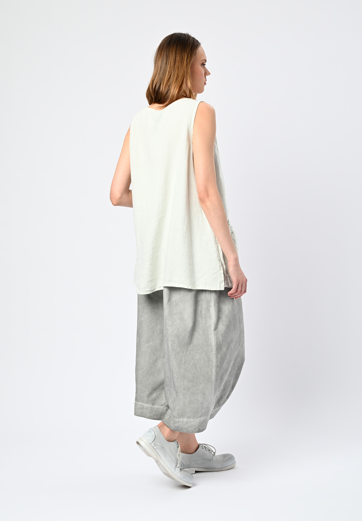 STUDIO RUNDHOLZ | BLACK LABEL - LINEN SHELL GATHERED POCKETS - SALINA