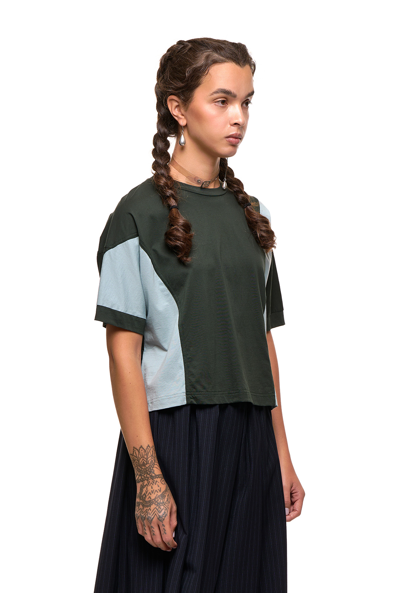 NOM*d - TRACK TEE - OIL NOM*d - TRACK TEE - OIL