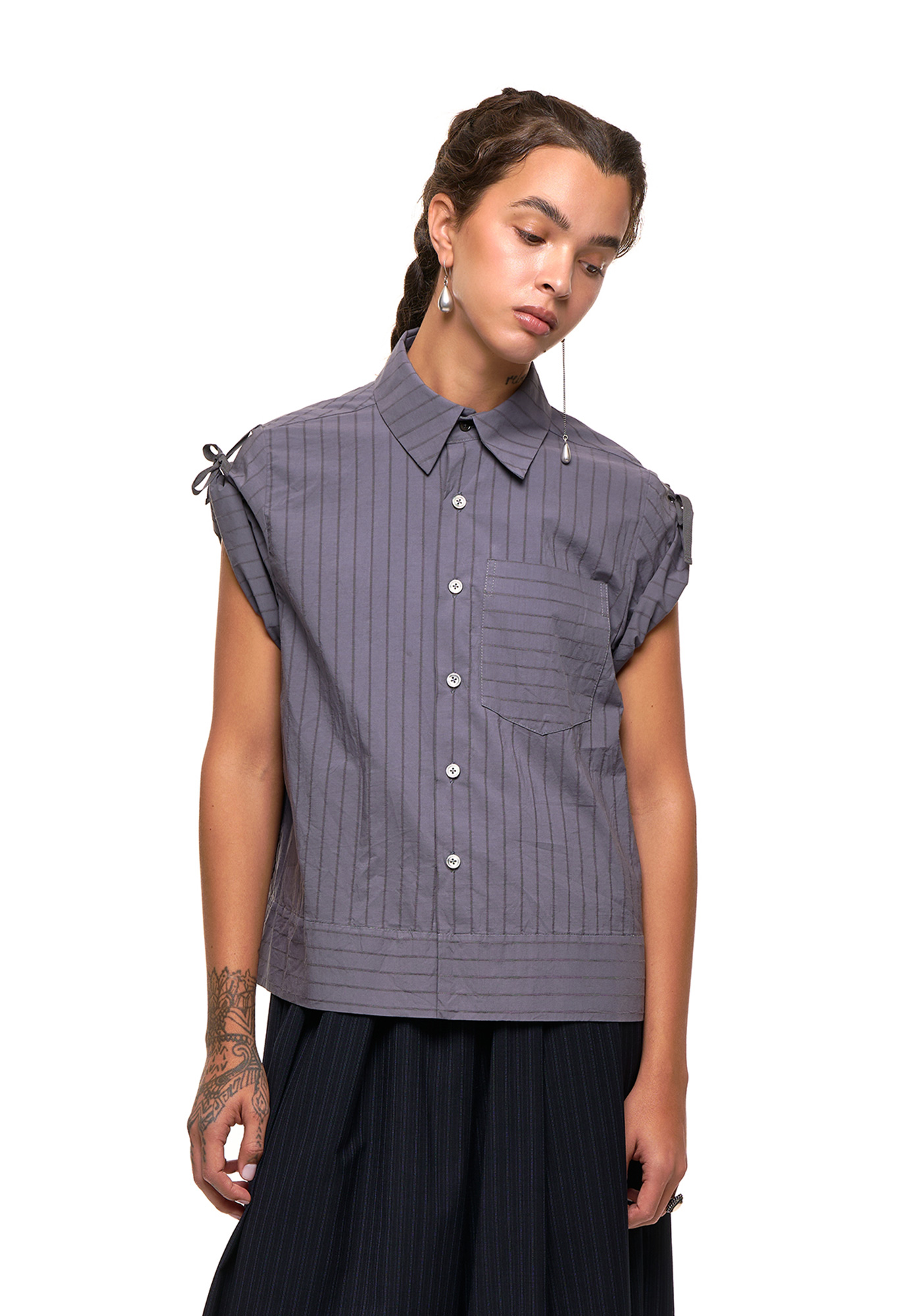 NOM*d - RALLY SHIRT - SLATE NOM*d - RALLY SHIRT - SLATE