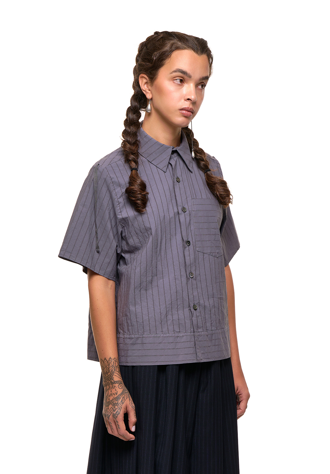 NOM*d - RALLY SHIRT - SLATE NOM*d - RALLY SHIRT - SLATE