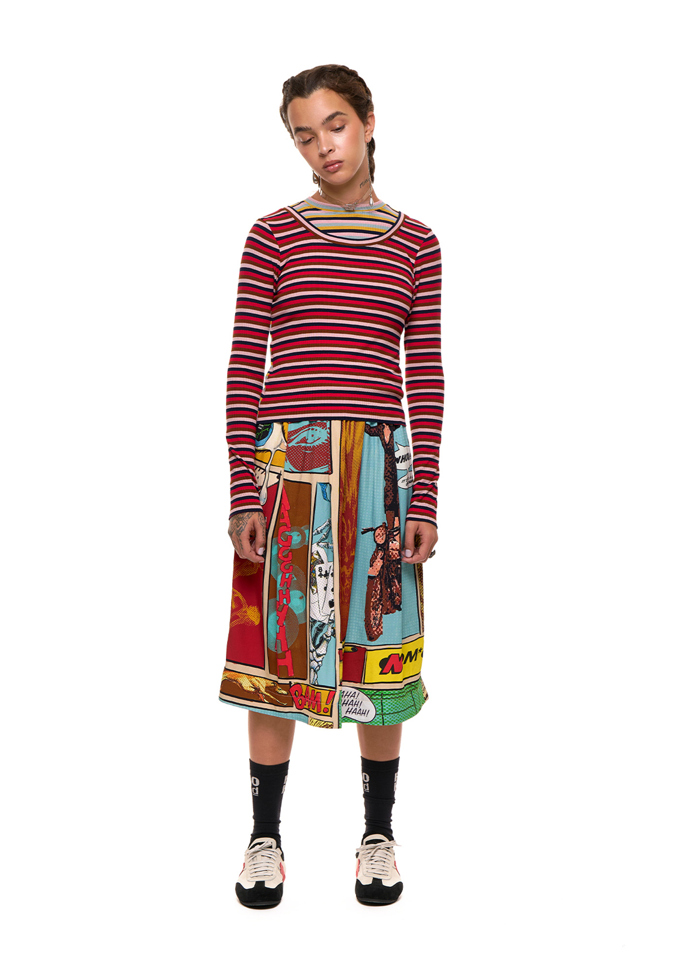 NOM*d - TWIN SET LONG SLEEVE - RED STRIPE NOM*d - TWIN SET LONG SLEEVE - RED STRIPE
