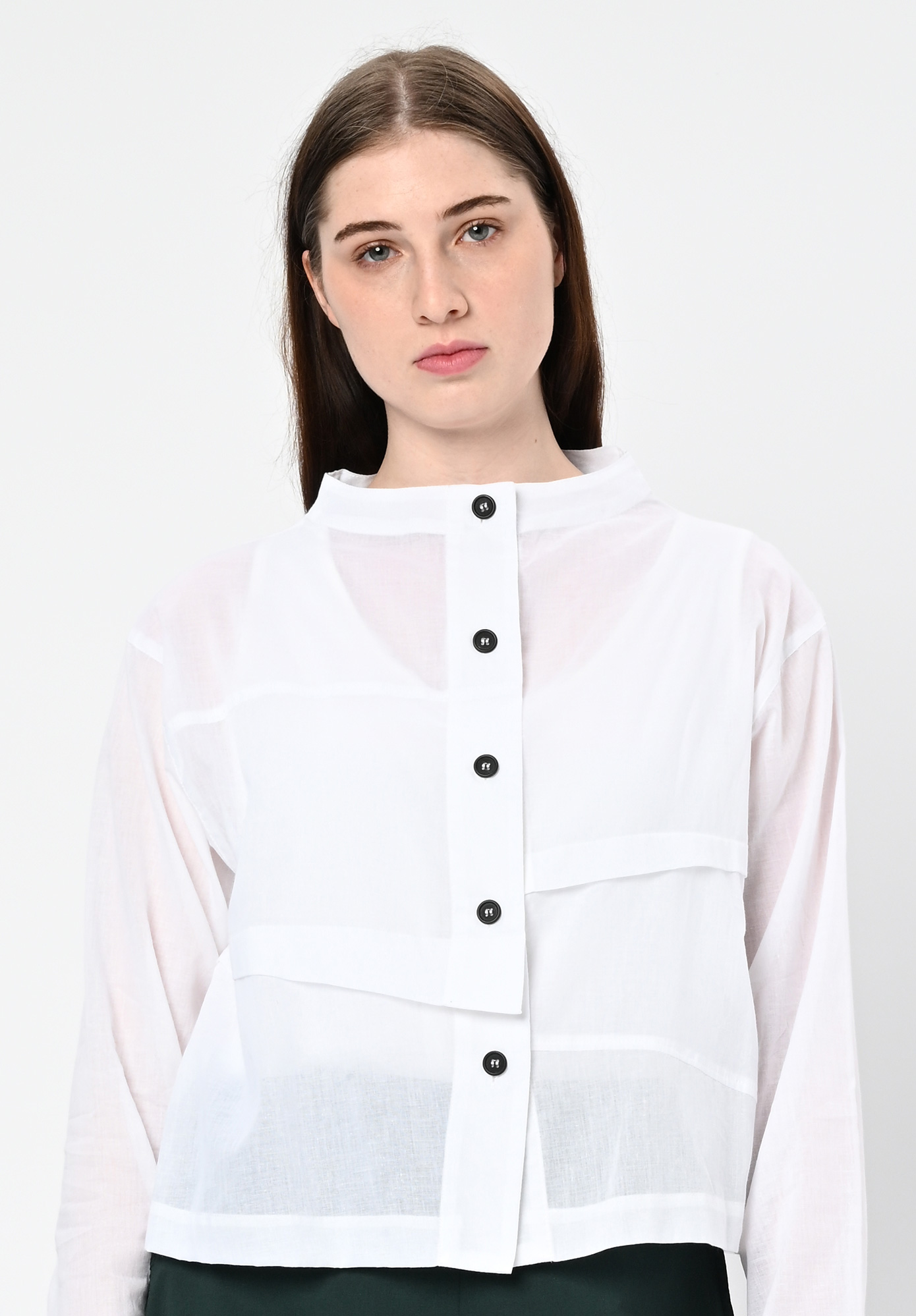 MOYURU - NAMI SHIRT JACKET - WHITE MOYURU - NAMI SHIRT JACKET - WHITE