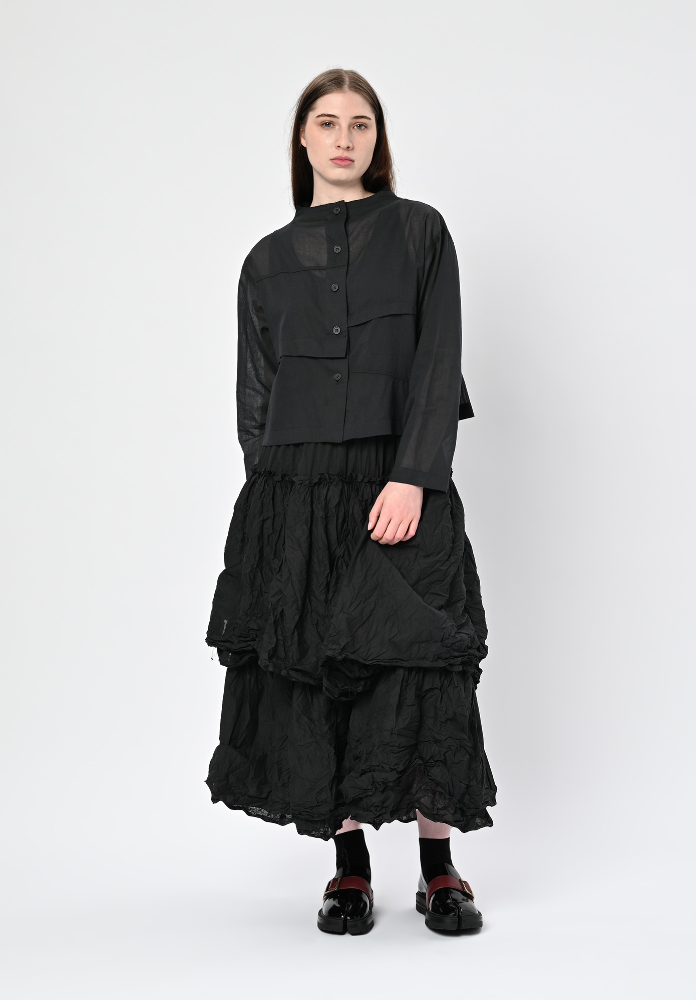 MOYURU - NAMI SHIRT JACKET - BLACK